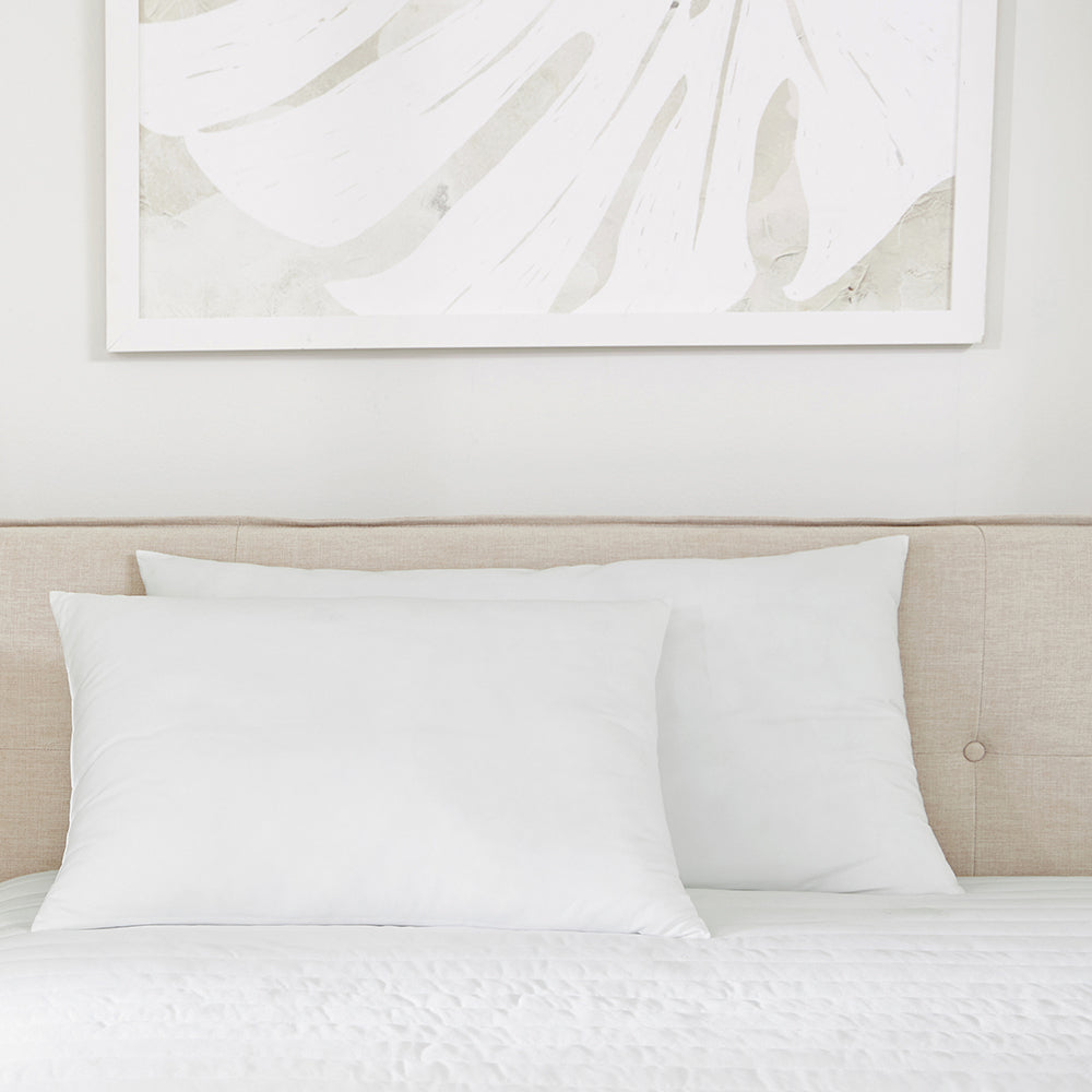 Ultra Soft Microfiber Pillow Set of 2 - Hypoallergenic Bed Pillows for Side, Back & Stomach Sleepers - Perfect for Home, Office & Travel Use