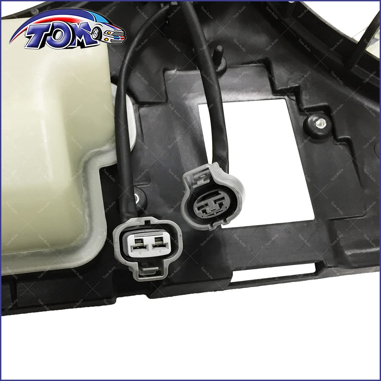 TOM - Radiator and Condenser Fan Assembly Compatible with 2006 Toyota Sienna | Cooling System Replacement Part for Engine Overheating Prevention