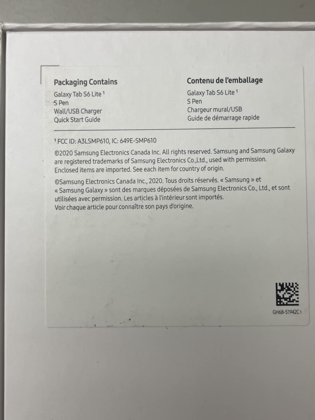 Samsung Galaxy Tab S6 Lite 10.4