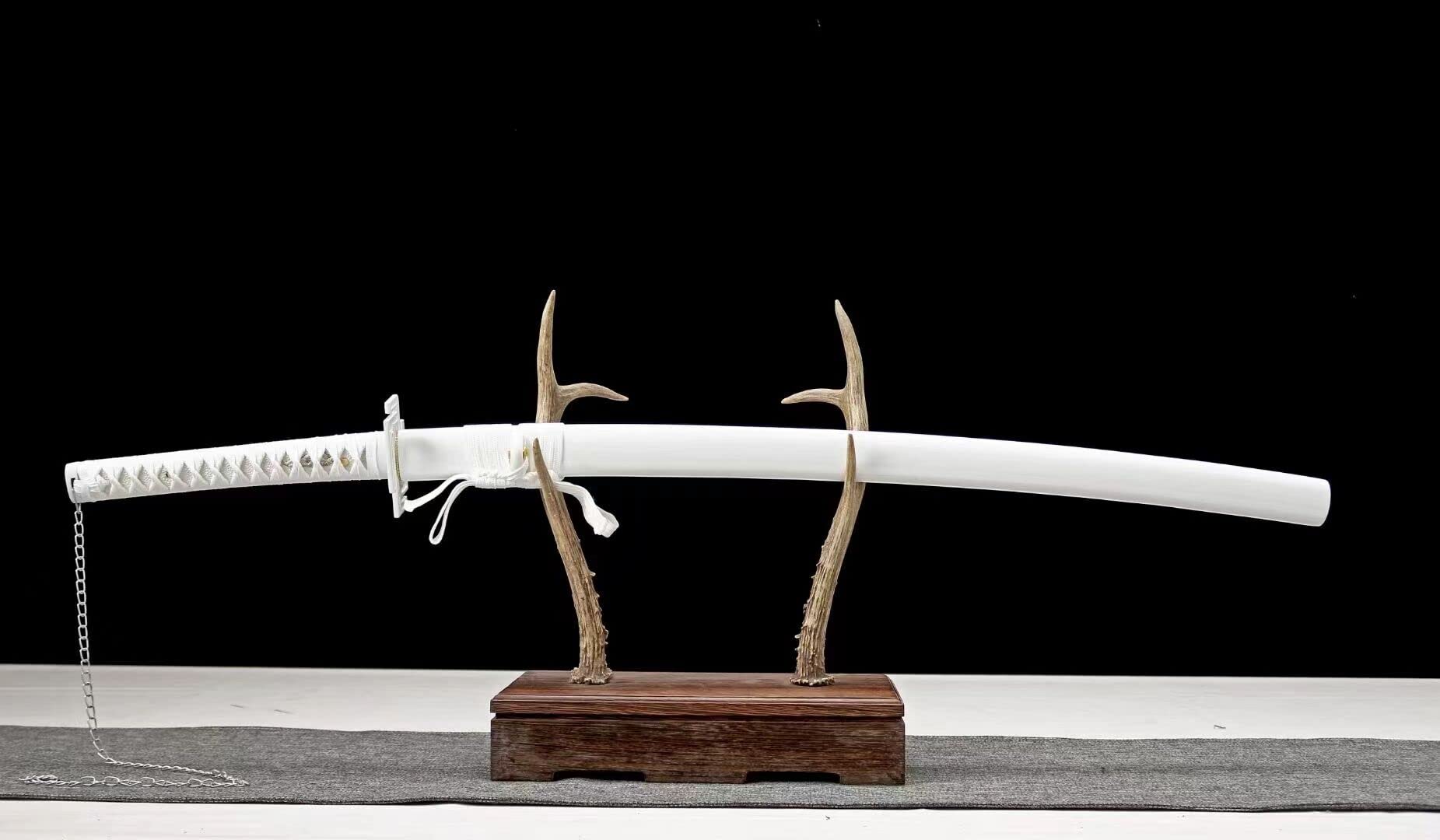 Handmade One Piece Roronoa Zoro Katana - YAMA ENMA Japanese Anime Cosplay Samurai Sword with Purple Blade | Perfect Gift for Men & Women | Anime Conventions, Cosplay Events, and Home Decor
