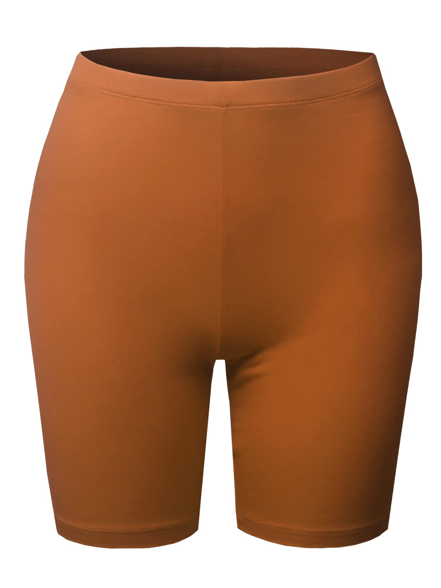 Emma Women's Essential Active Daily Cotton Mid Rise Biker Shorts - Comfortable Workout & Lounge Wear for Yoga, Running, Gym, and Casual Outfits