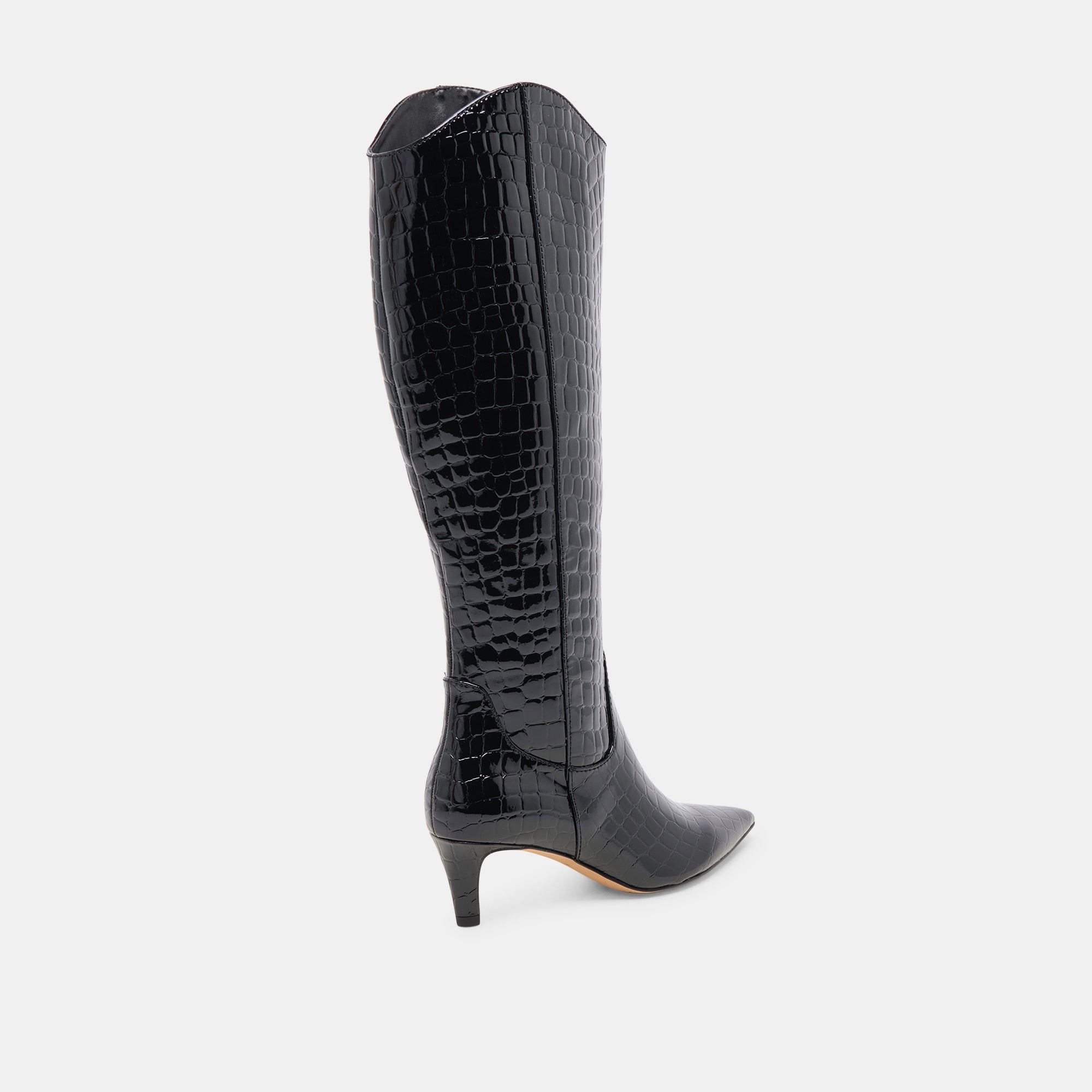 SHILAH Black Leather Boots for Women - Genuine Embossed Leather Ankle Boots - Stylish & Comfortable for Fall, Winter & Everyday Wear