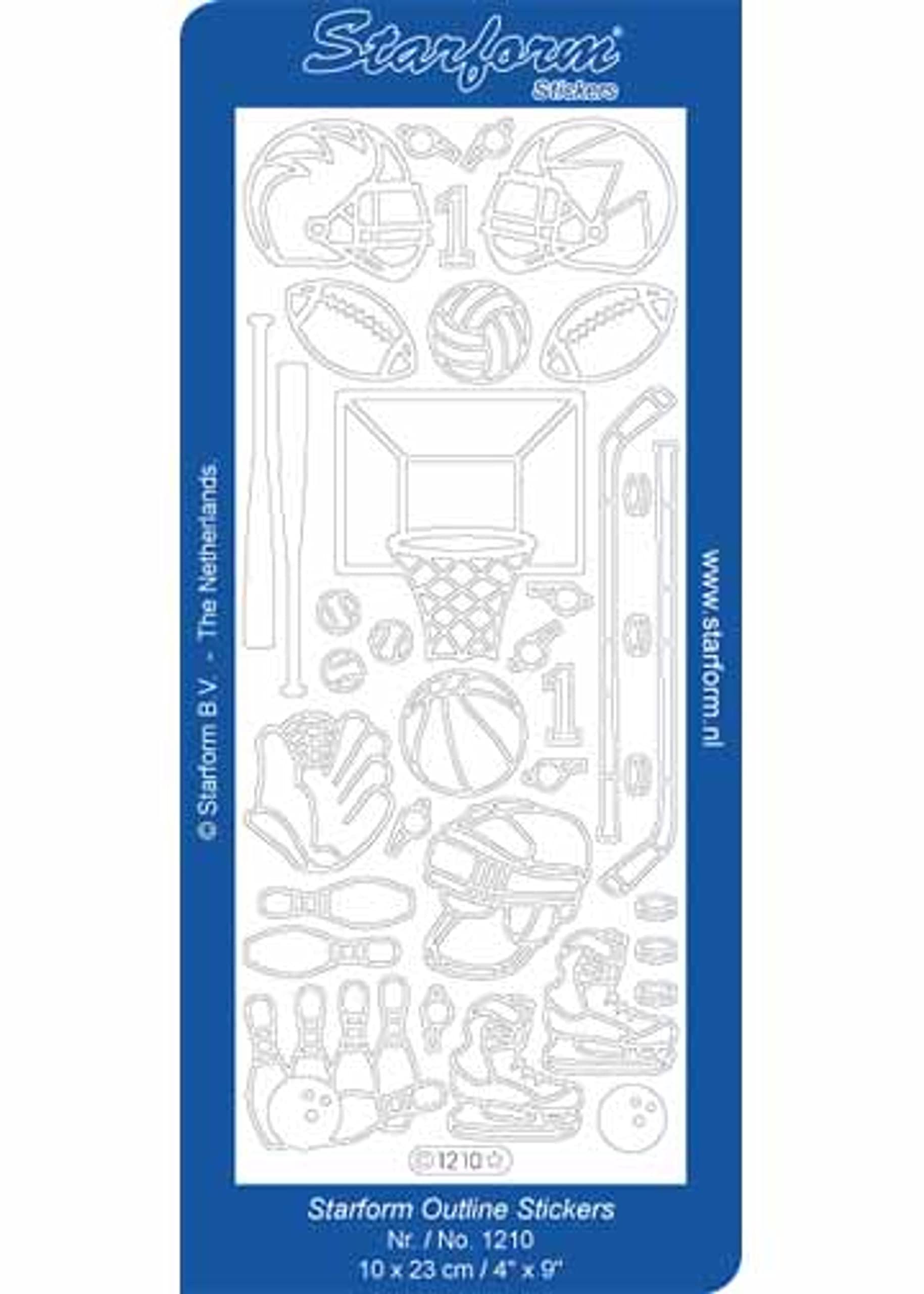 Ecstasy Crafts Starform Sticker Multi Sport - Gold | Premium Sports Decals for Helmets, Bikes & Gear | Perfect for Athletes & Outdoor Enthusiasts