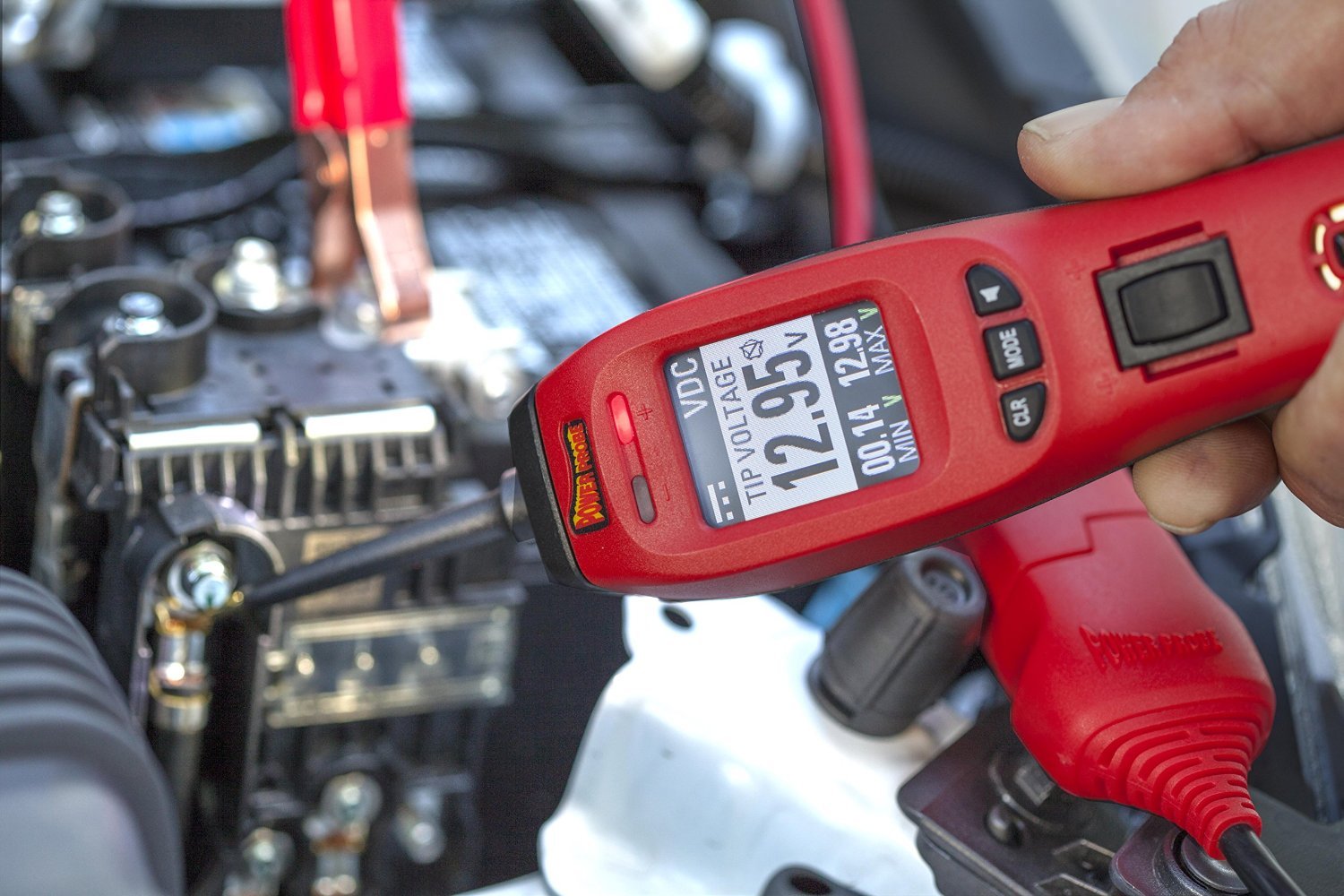 Power Probe PP401AMZ01 Red IV Automotive Circuit Tester with Connector Kit - Professional Electrical Diagnostic Tool for Car, Truck & Motorcycle Repair