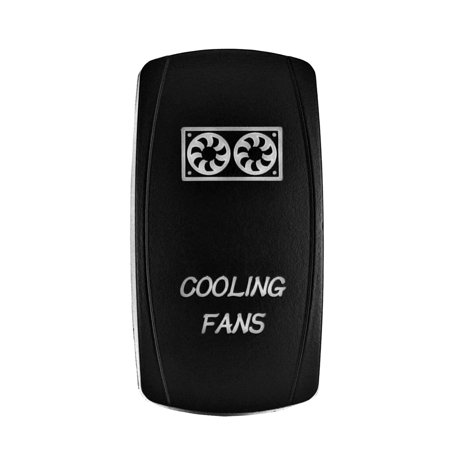 STV Motorsports 12V 20A Blue LED Rocker Switch with Laser Cooling Fans - On/Off Toggle for Car, Boat, RV & Off-Road Vehicles - Perfect for Engine Cooling & Electrical Systems