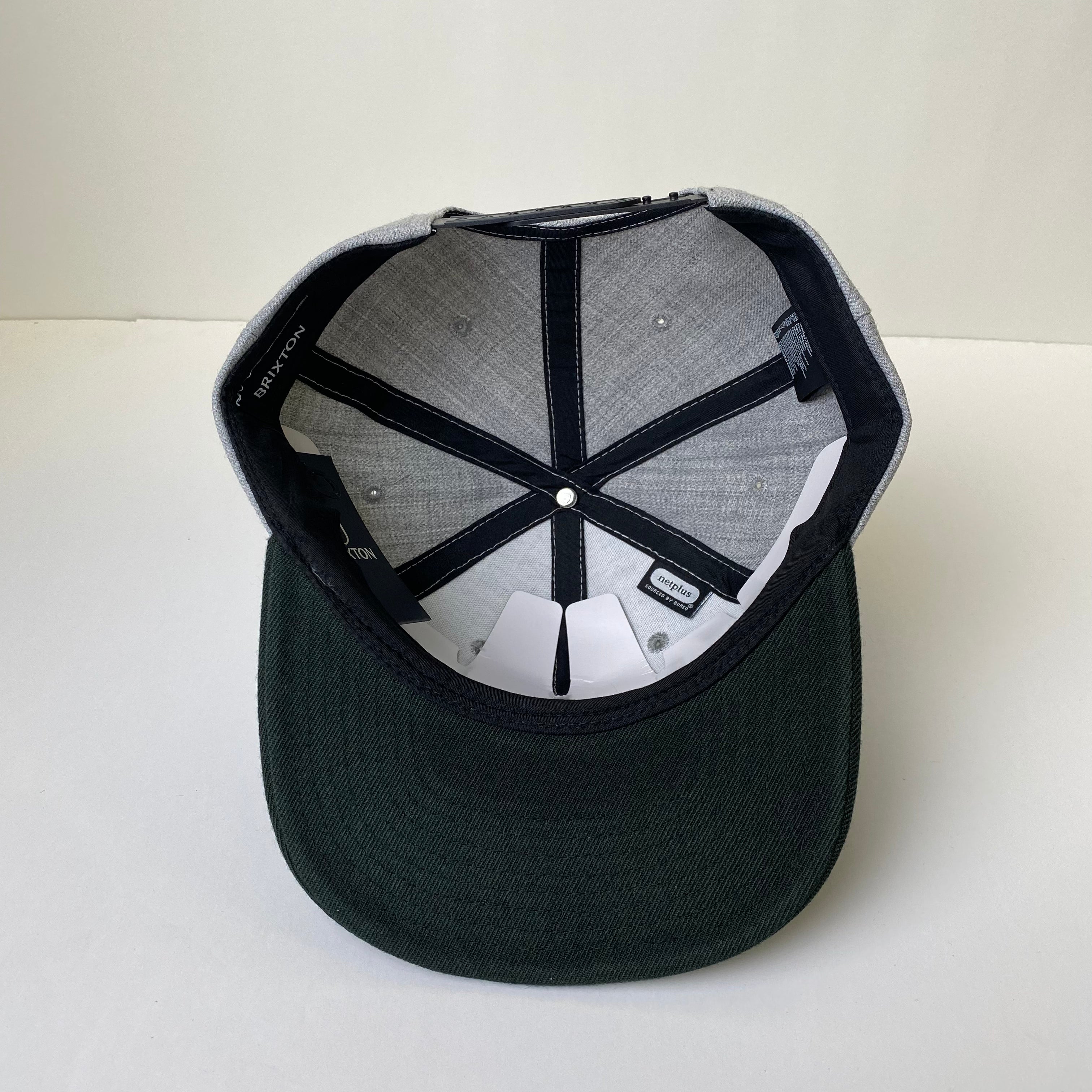 BRIXTON Alpha Square Men's Snapback Hat - Adjustable Dad Cap for Casual & Streetwear Style - Perfect for Outdoor Activities, Sports, and Daily Fashion