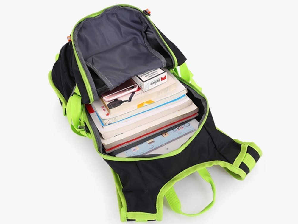 Waterproof Nylon Camping Backpack for Hiking, Travel, Cycling & Mountaineering - Lightweight Unisex Laptop Backpack (Black) - Perfect for Outdoor Adventures, Commuting & Daily Use