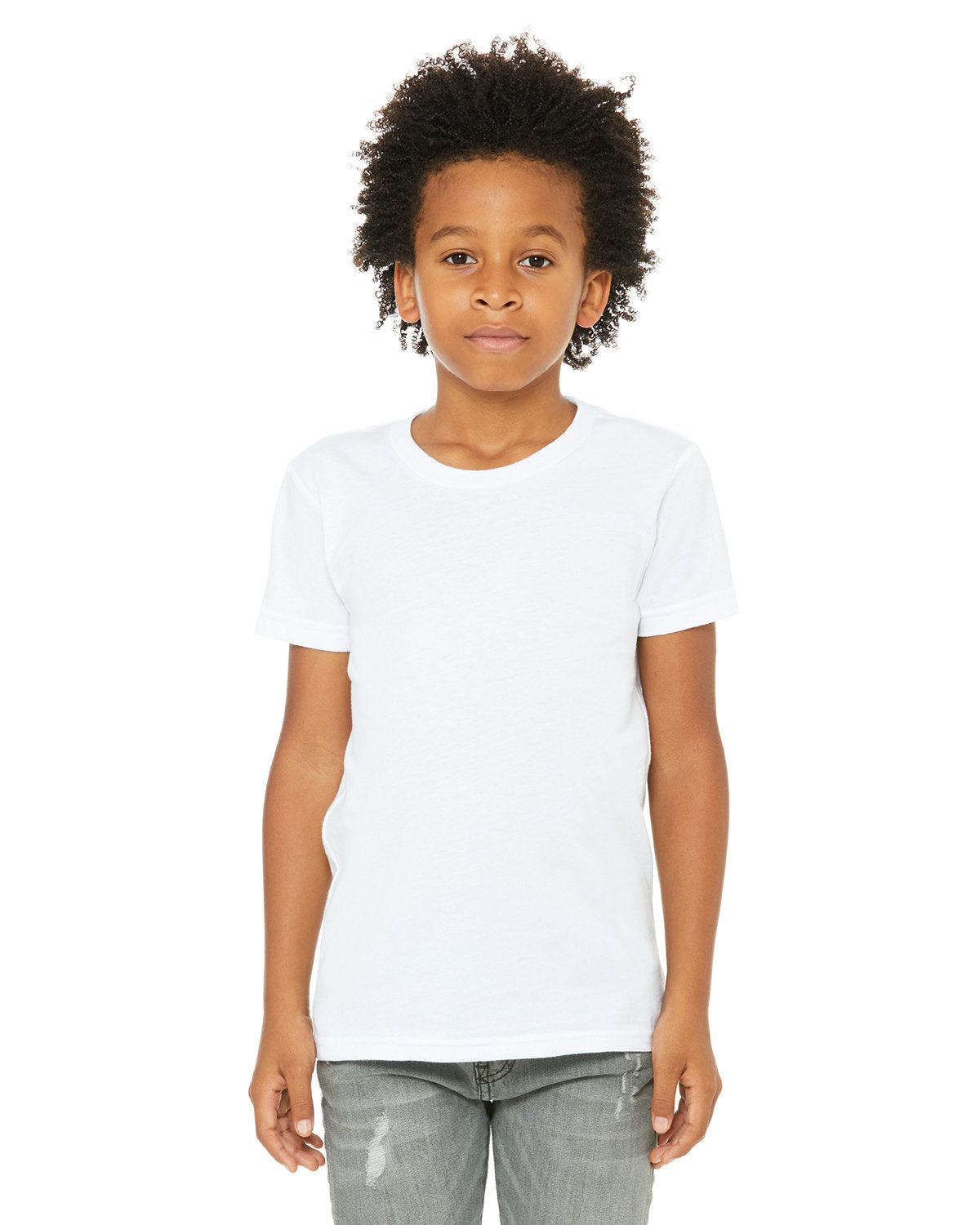 Bella + Canvas 3001Y Youth Jersey T-Shirt - Soft Cotton Short Sleeve Tee for Kids & Teens - Perfect for School, Sports & Everyday Wear