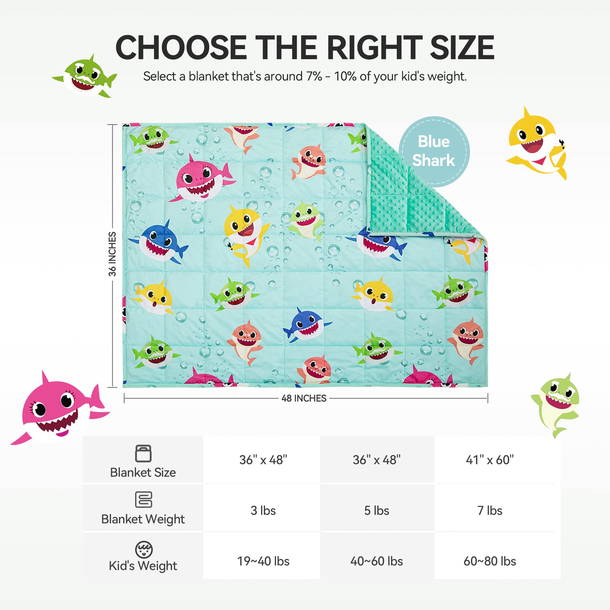 Insugar 5lb Weighted Blanket for Adults - 36