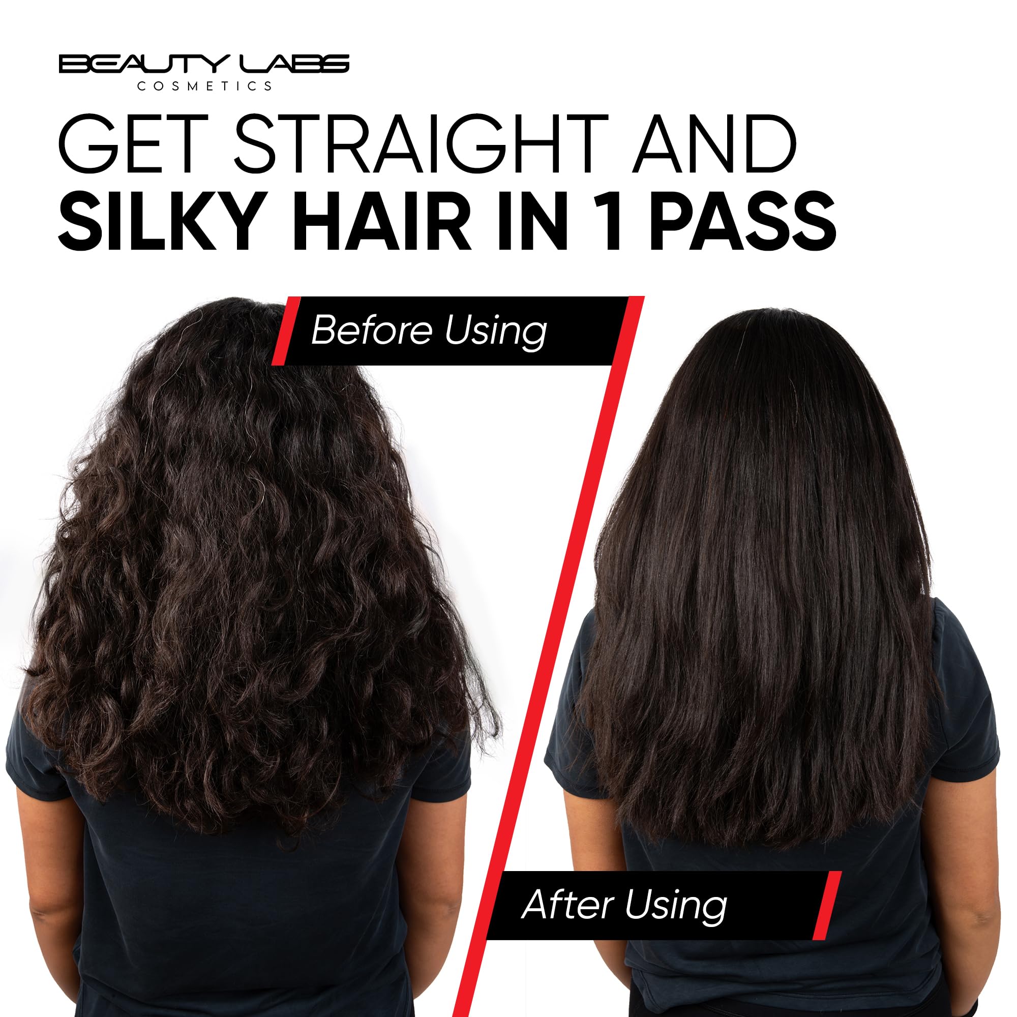 Professional Silk Press Comb - Heat-Resistant Detachable Attachment for Smooth, Straight Hair Styling (Pink) | Perfect for Home Salon & Professional Flat Iron Results
