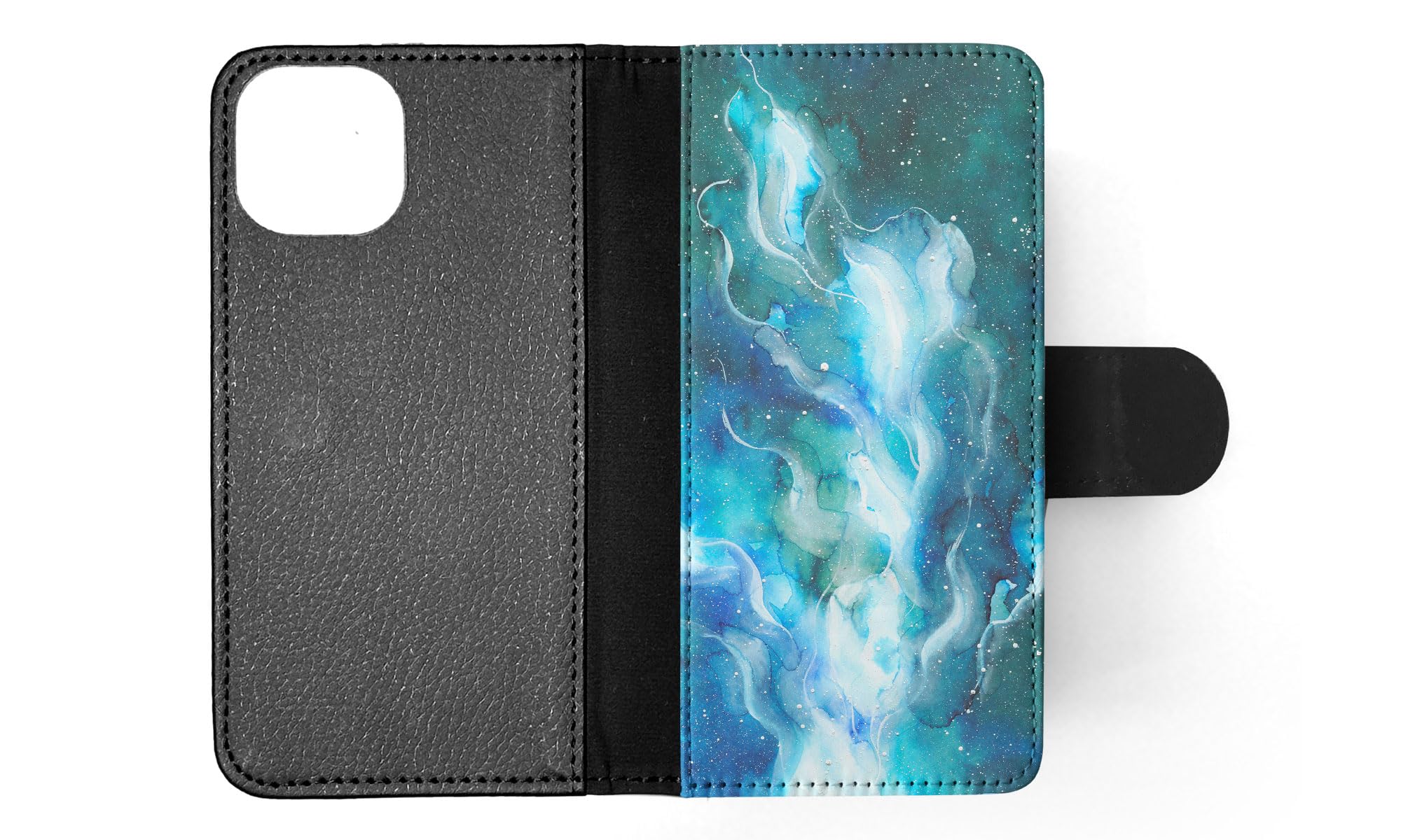 Watercolor Space Art 18 FLIP Wallet Phone Case for Apple iPhone 15 - Stylish Protective Cover with Card Slots | Perfect for Everyday Use, Travel & Hands-Free Convenience