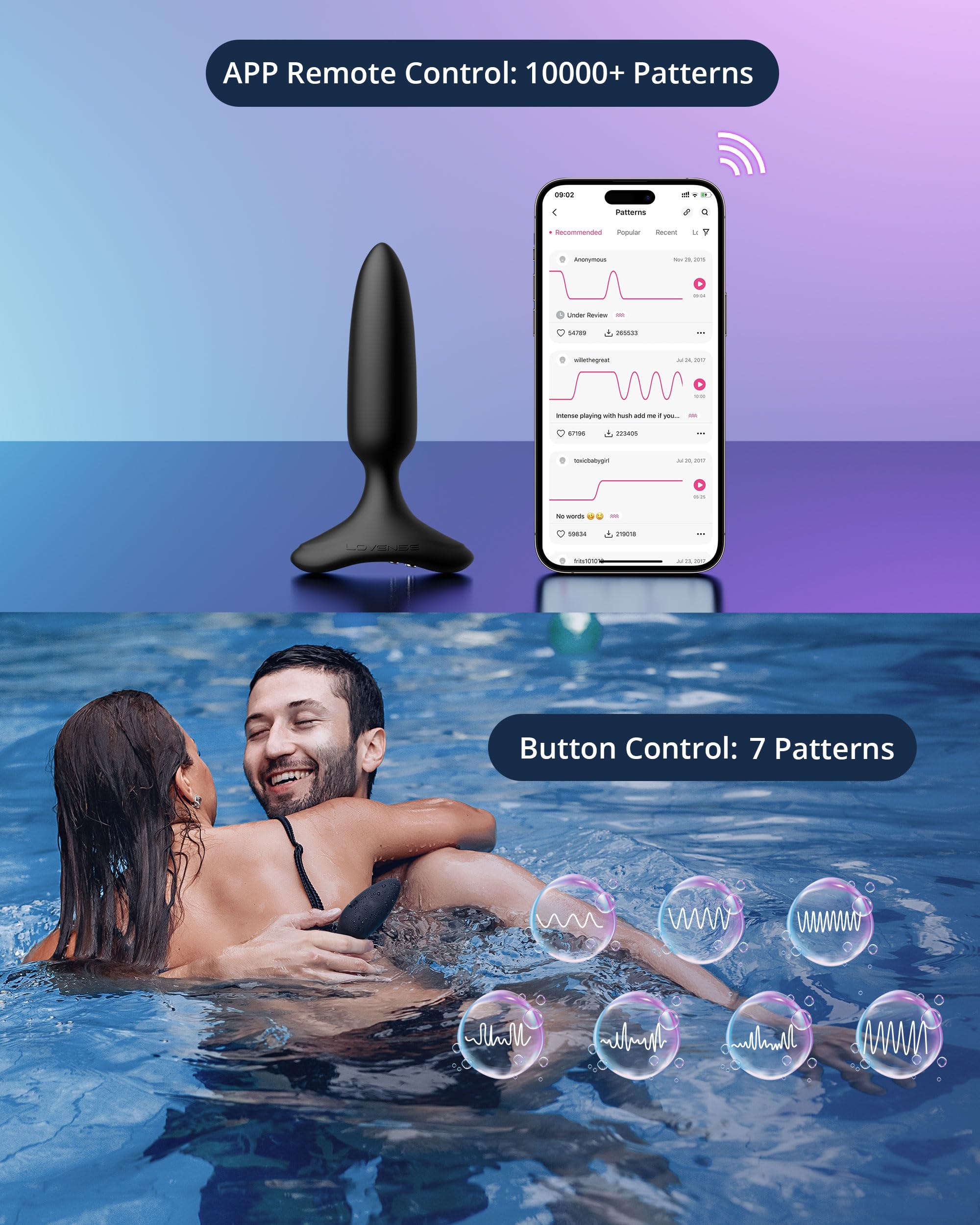 LOVENSE Hush 2 Vibrating Butt Plug 1.0