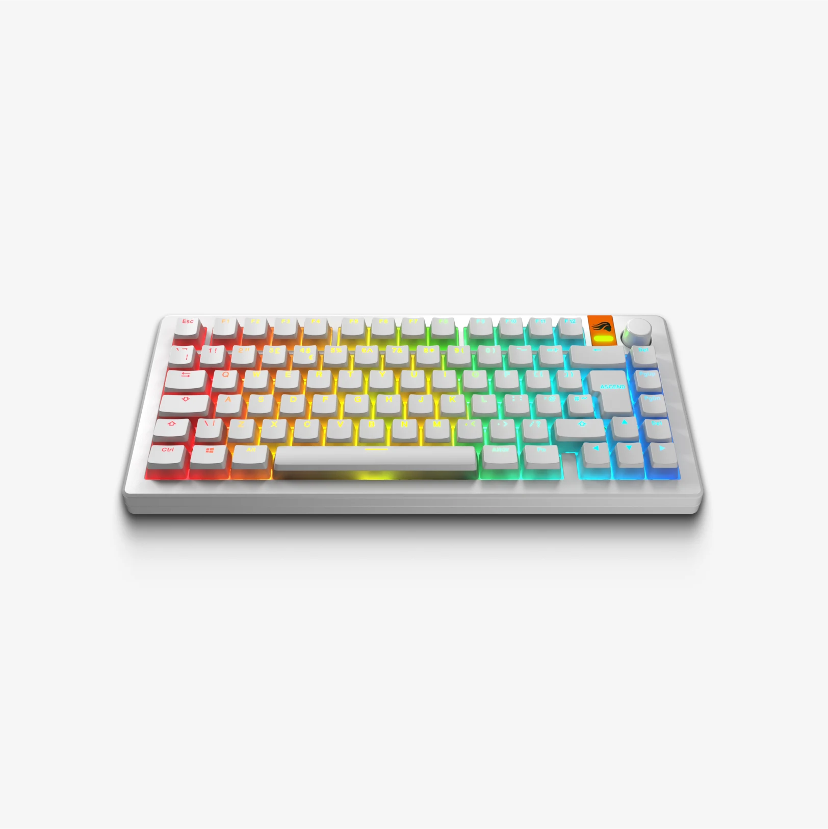 GPBT Aura V3 Keycaps - 129 Keys Custom Mechanical Keyboard Keycap Set, PBT Material, Cherry MX Profile, RGB Backlit Compatible - Perfect for Gaming, Typing & Office Work