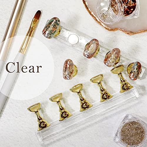 **Medo 2 Sets Magnetic Nail Stand Display - Acrylic Nail Practice Holder for DIY Nail Art, False Nail Tip Manicure Tool - Perfect for Salon, Home & Nail Art Practice**