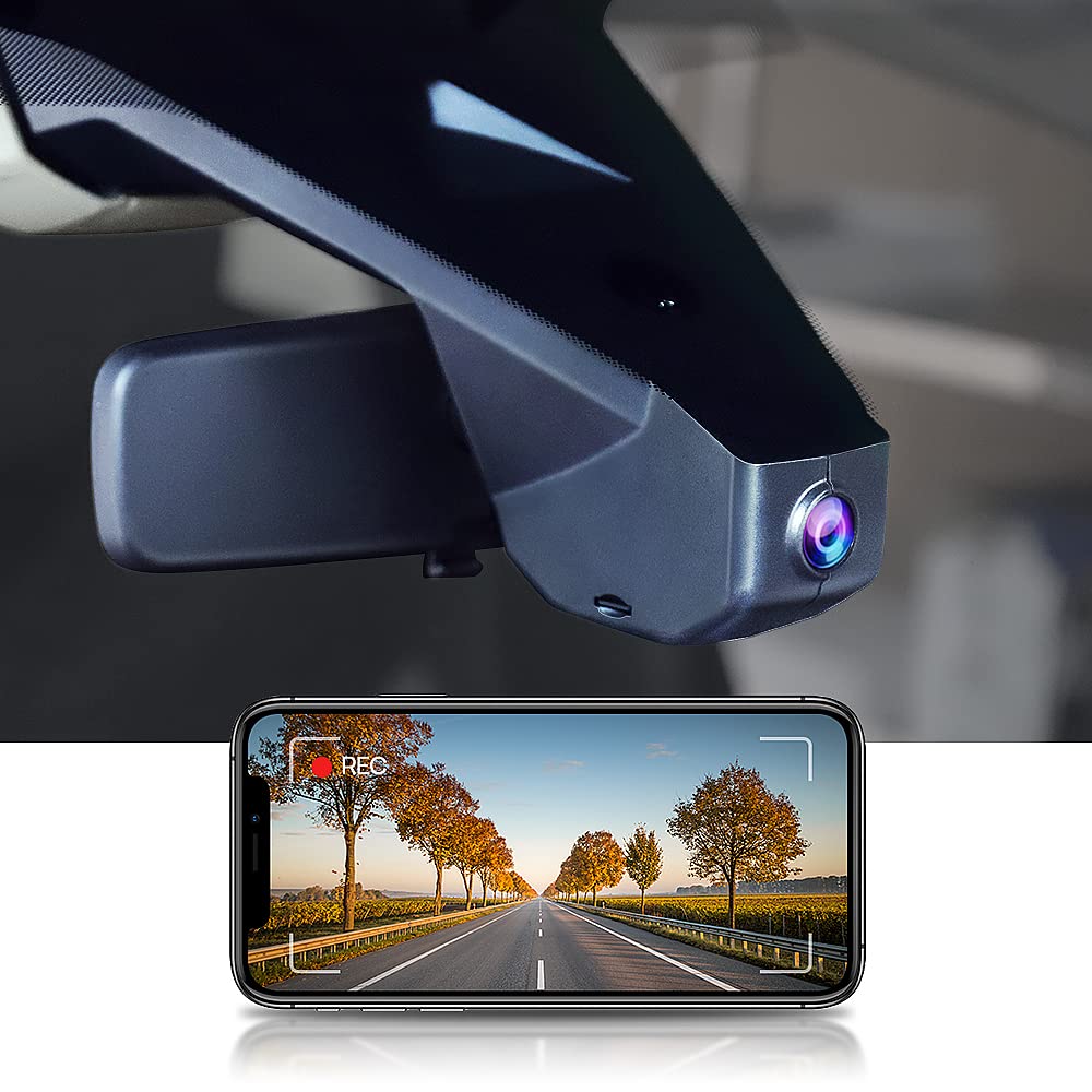 Fitcamx 4K Wireless Dash Cam for Peugeot 3008/5008/Citroen C5 Aircross/DS7 Crossback/DS7 Etense (2017-2023) - WiFi Car Recorder with HD Video, Night Vision, G-Sensor, Parking Mode & Plug Play - Includes 64GB Card | Perfect for Road Trips, Commuting & Vehicle Security