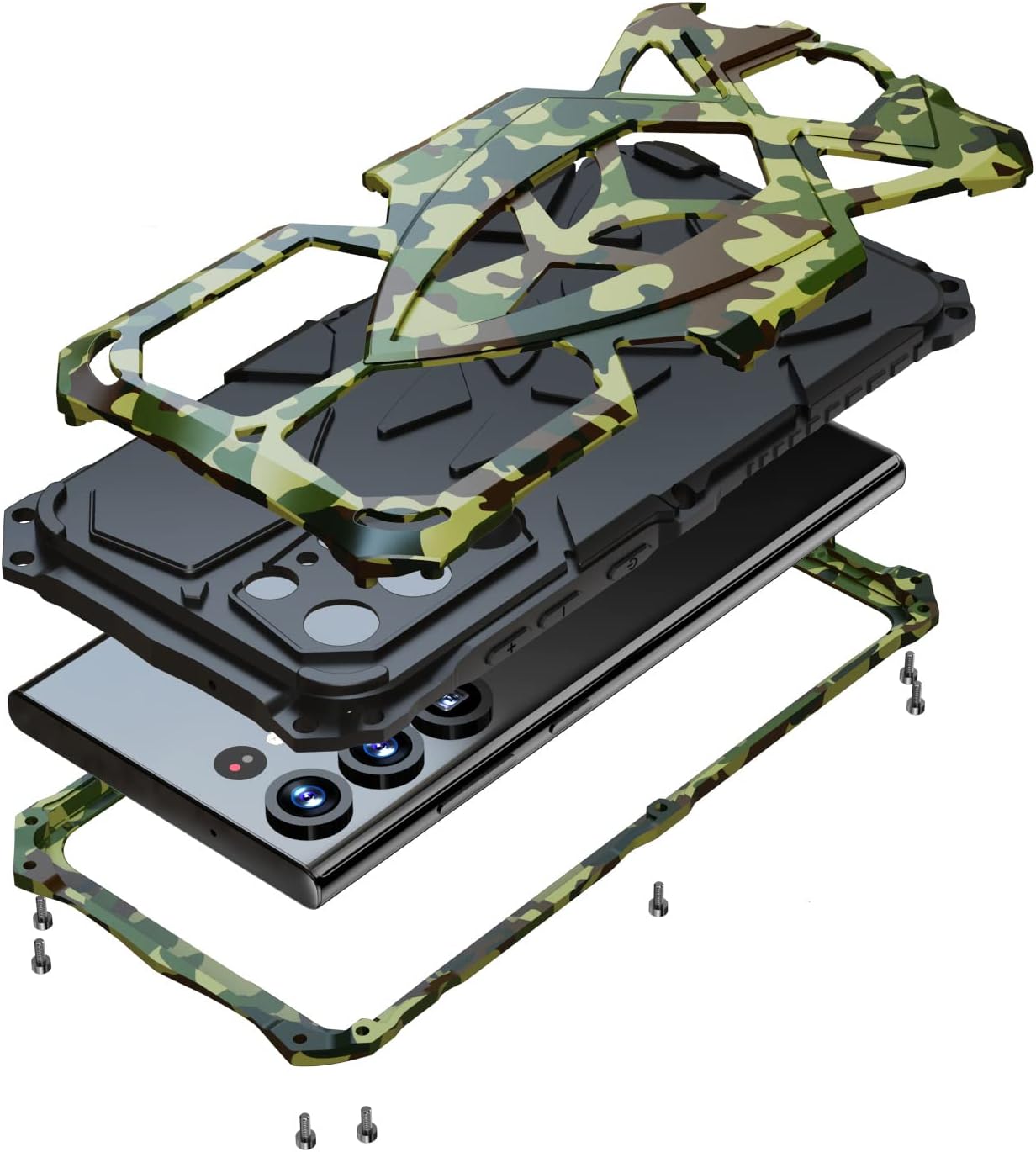 Samsung Galaxy S24 Ultra Case - Heavy Duty Metal Armor Protective Cover | Shockproof & Scratch Resistant | Perfect for Outdoor Adventures & Extreme Sports