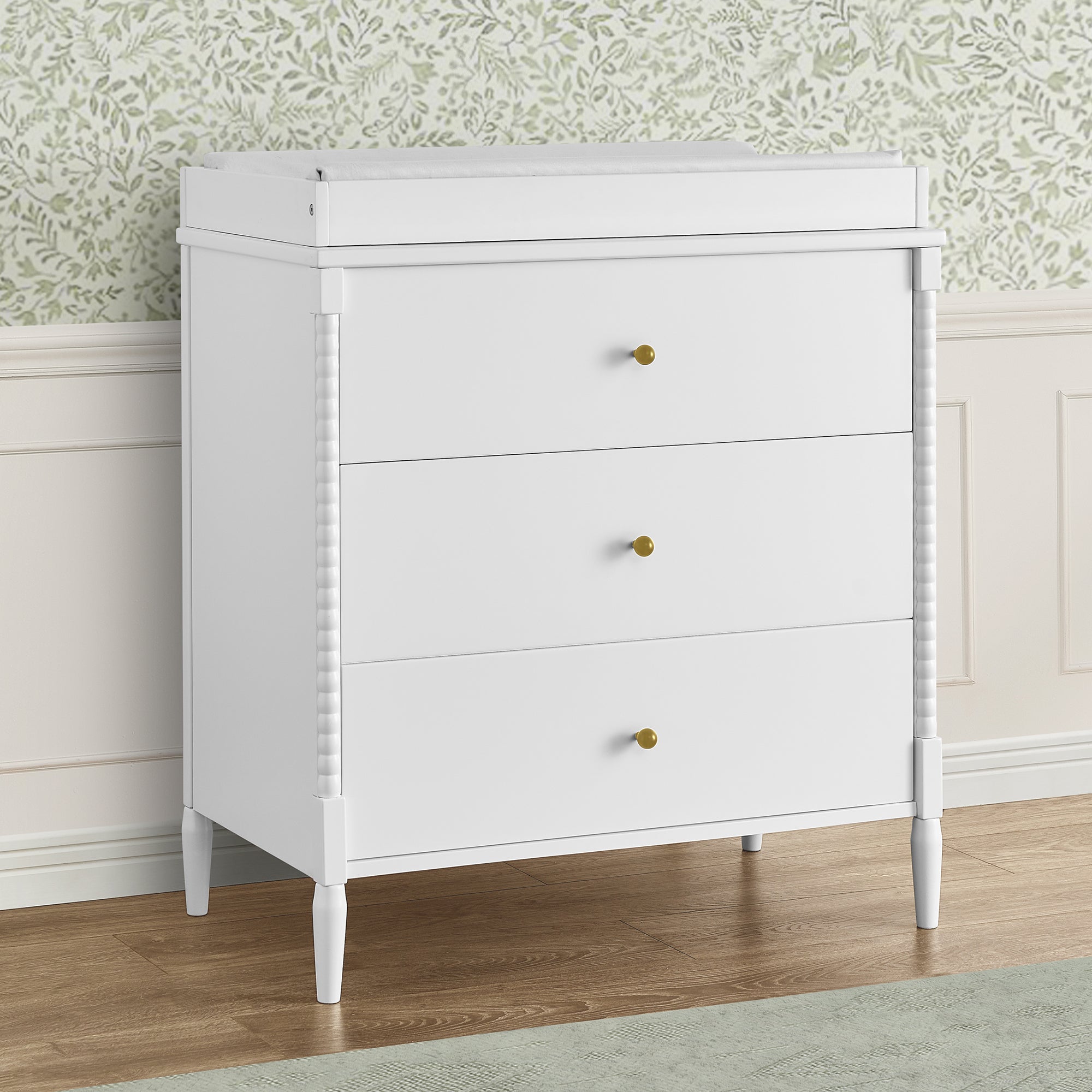 Lily 3 Drawer Dresser with Interlocking Drawers - Sturdy Bedroom Storage Furniture for Clothes, Toys & Organizing - Perfect for Kids Room, Nursery or Dormitory