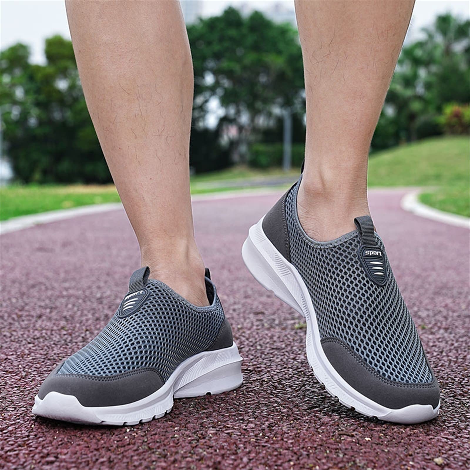 Men's Breathable Mesh Oxford Shoes - Lightweight Casual & Business Dress Shoes for Walking, Work & Travel | Comfortable Lace-Up Sneakers for Daily Wear