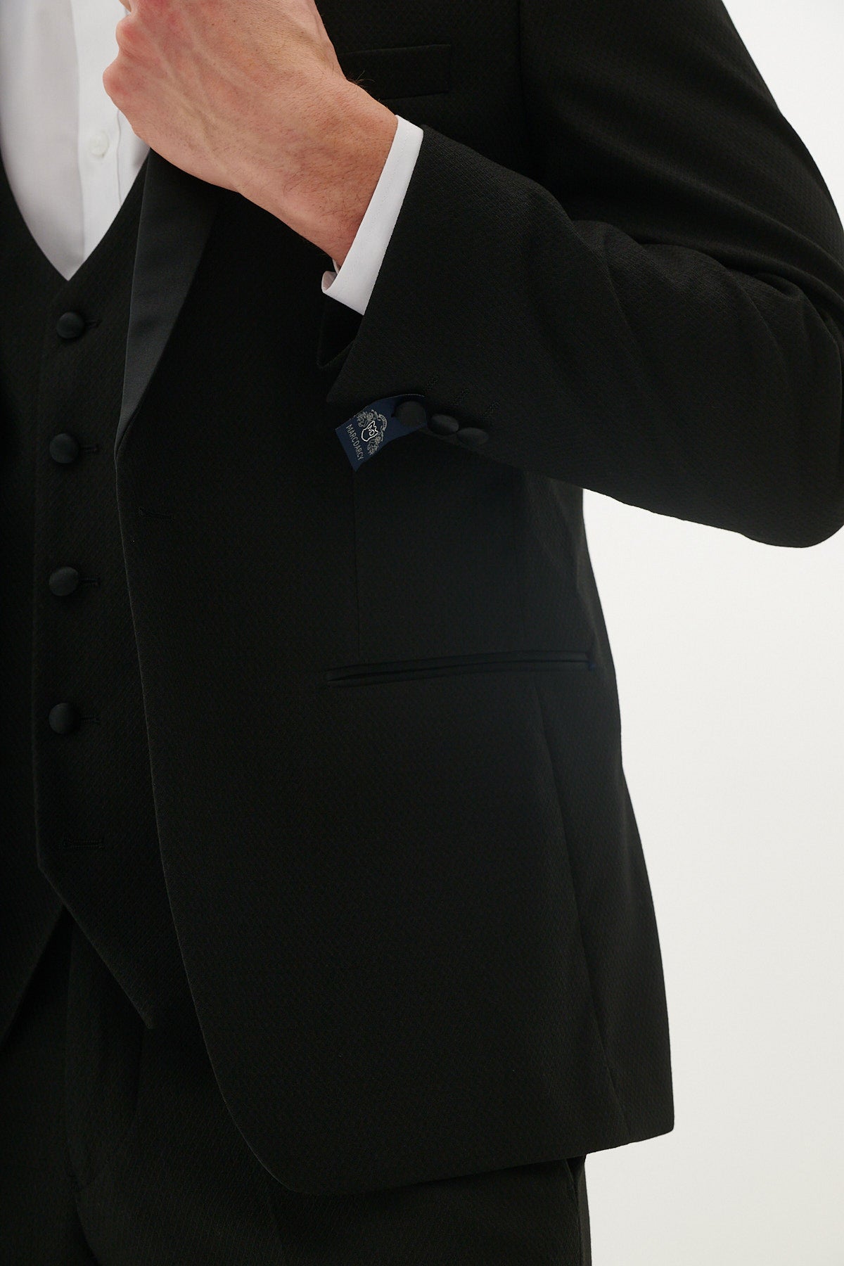 DALTON Black Tuxedo 3-Piece Suit Set for Father and Son | Formal Wear for Weddings, Prom & Special Occasions