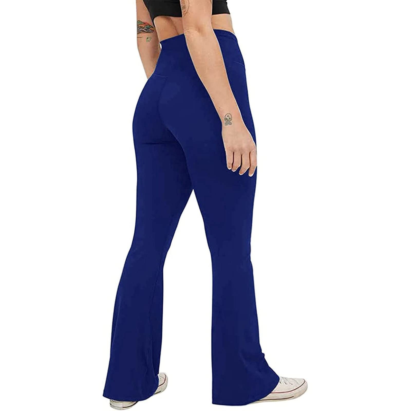 JJHAEVDY Women's Bootcut Yoga Pants - High Waisted Workout Leggings with Tummy Control, Stretchy Non-See Through Flare Pants for Yoga, Gym & Everyday Wear