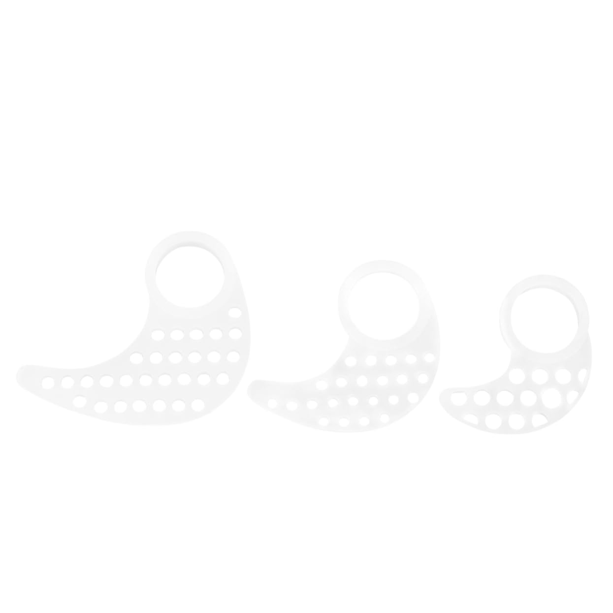 Jojofuny 30 Pcs White Earphone Covers - Replacement Earbud Hooks & In-Ear Headphone Cases for AirPods, Samsung, Sony (Great for Gym, Running, Travel)
