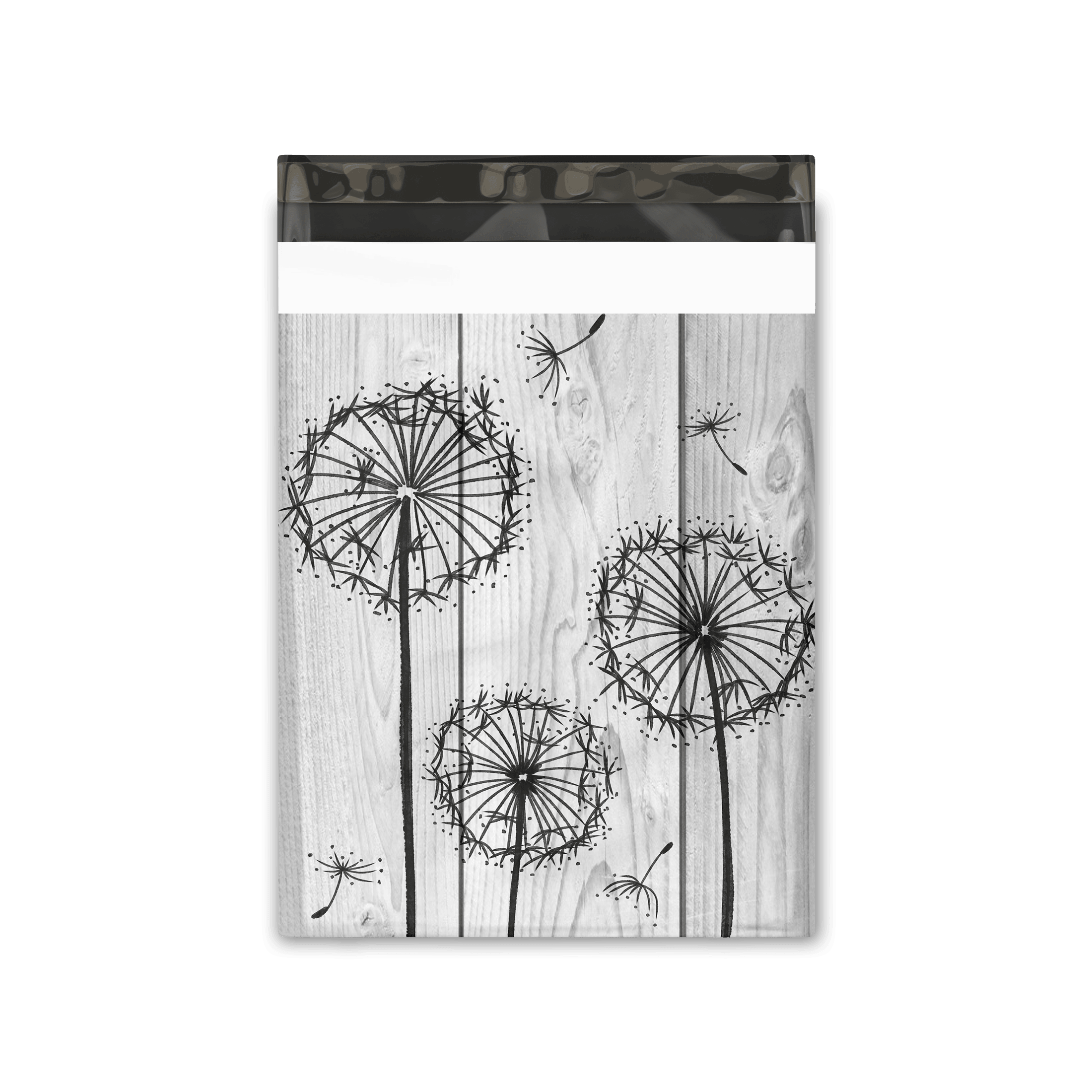 10x13 Inch Dandelion Printed Poly Mailers - Waterproof Shipping Envelopes for Ecommerce, Lightweight Mailing Bags with Custom Logo (Pack of 50) - Perfect for Clothing, Jewelry & Small Business Shipments