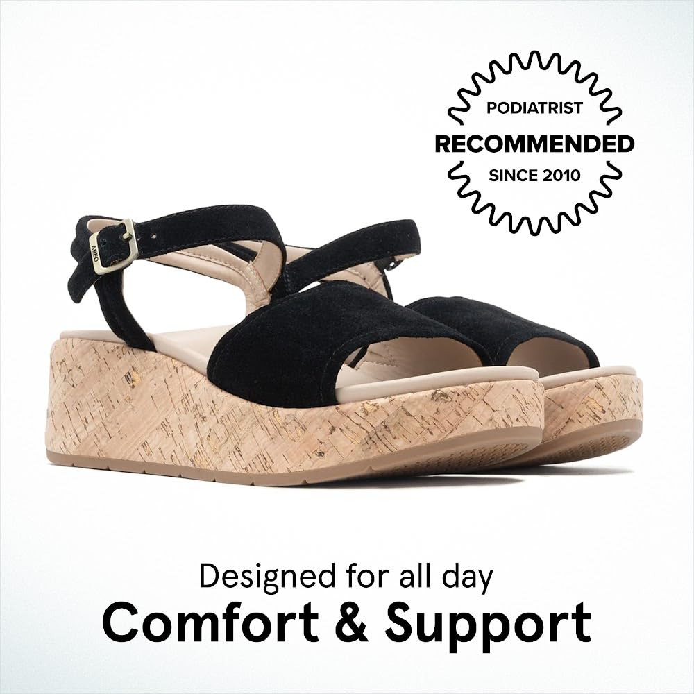 ABEO Solstice Women's Comfort Sandals with Arch Support & Metatarsal Pads - Pain Relief for Ball of Foot - Ideal for Walking, Travel & Everyday Wear
