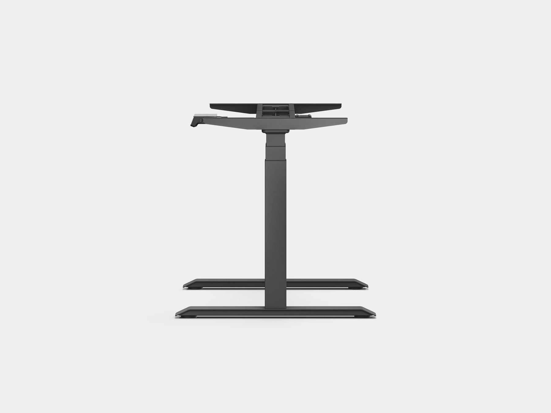 Adjustable Height Standing Desk Frame - Electric Sit Stand Desk Converter with Touch Panel Control for Home & Office Workspace - Ergonomic Workstation Solution for Back Pain Relief & Productivity Boost