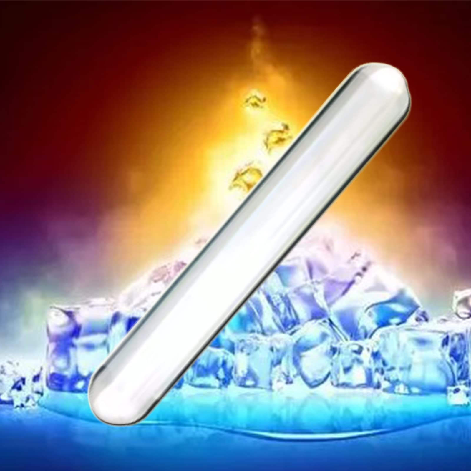 Premium Crystal Glass Dildo - Prostate Massager & G-Spot Stimulator | Long Glass Pleasure Wand for Anal & Vaginal Stimulation | Couples Sex Toy for Women & Men | Perfect for Sensual Play & Intimate Exploration