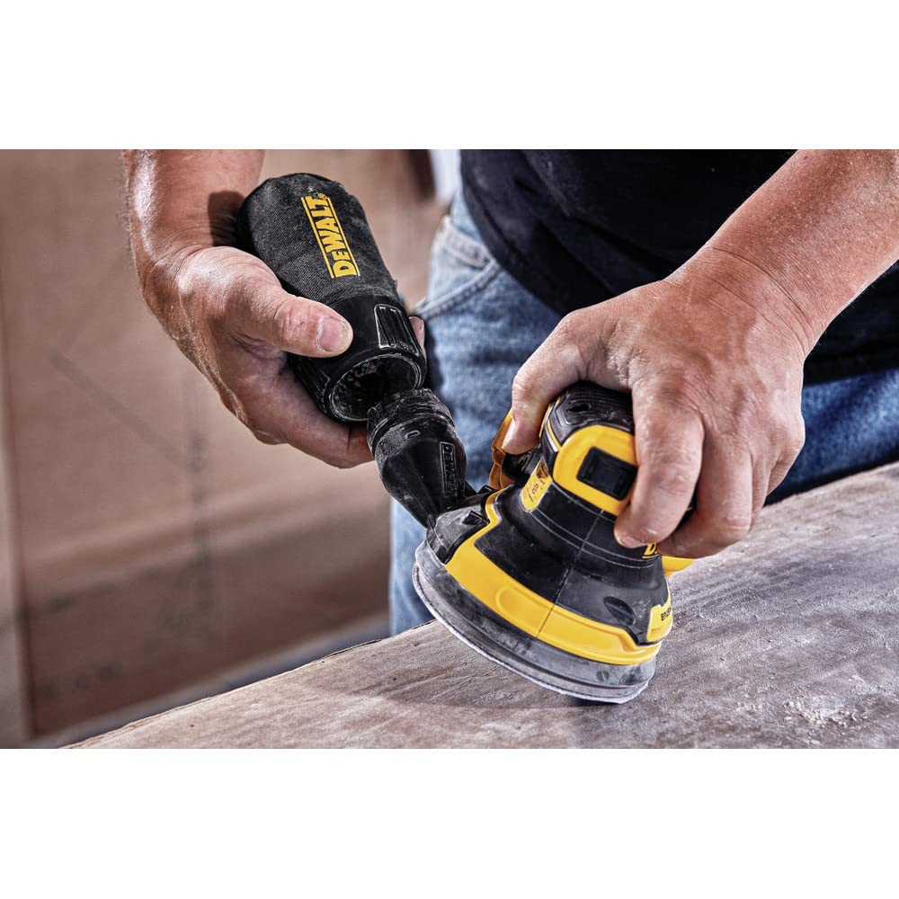 DEWALT 20V MAX Cordless Random Orbital Sander Kit (DCW210P1) - Perfect for Woodworking, Sanding, and DIY Projects