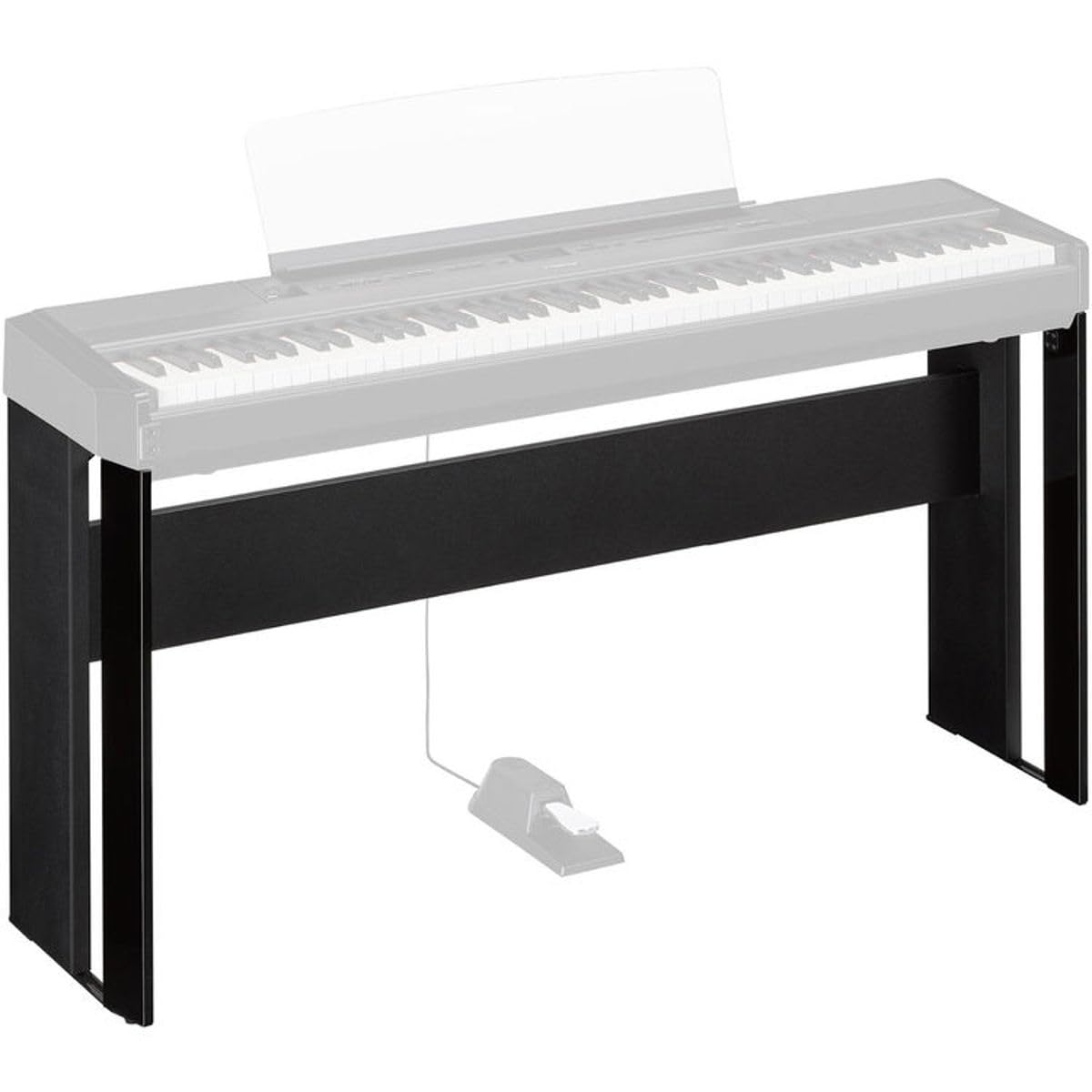 Yamaha L515B Black Wooden Furniture Stand for P515B Digital Piano - Perfect for Home, Studio & Stage Use