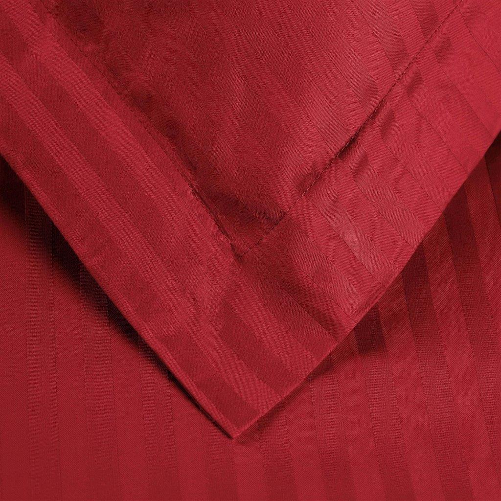Luxury Egyptian Cotton 600 Thread Count Duvet Cover Set - Queen Size, Striped Design for Bedroom Decor | Soft & Breathable Bedding Set for Hotels, Guest Rooms & Master Bedrooms