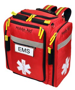 Professional Medical Responder Backpack - 6 Compartment First Aid Kit for EMT, Paramedics & Emergency Preparedness | Durable EMS Trauma Bag for First Responders & Outdoor Adventures (Model 31405)