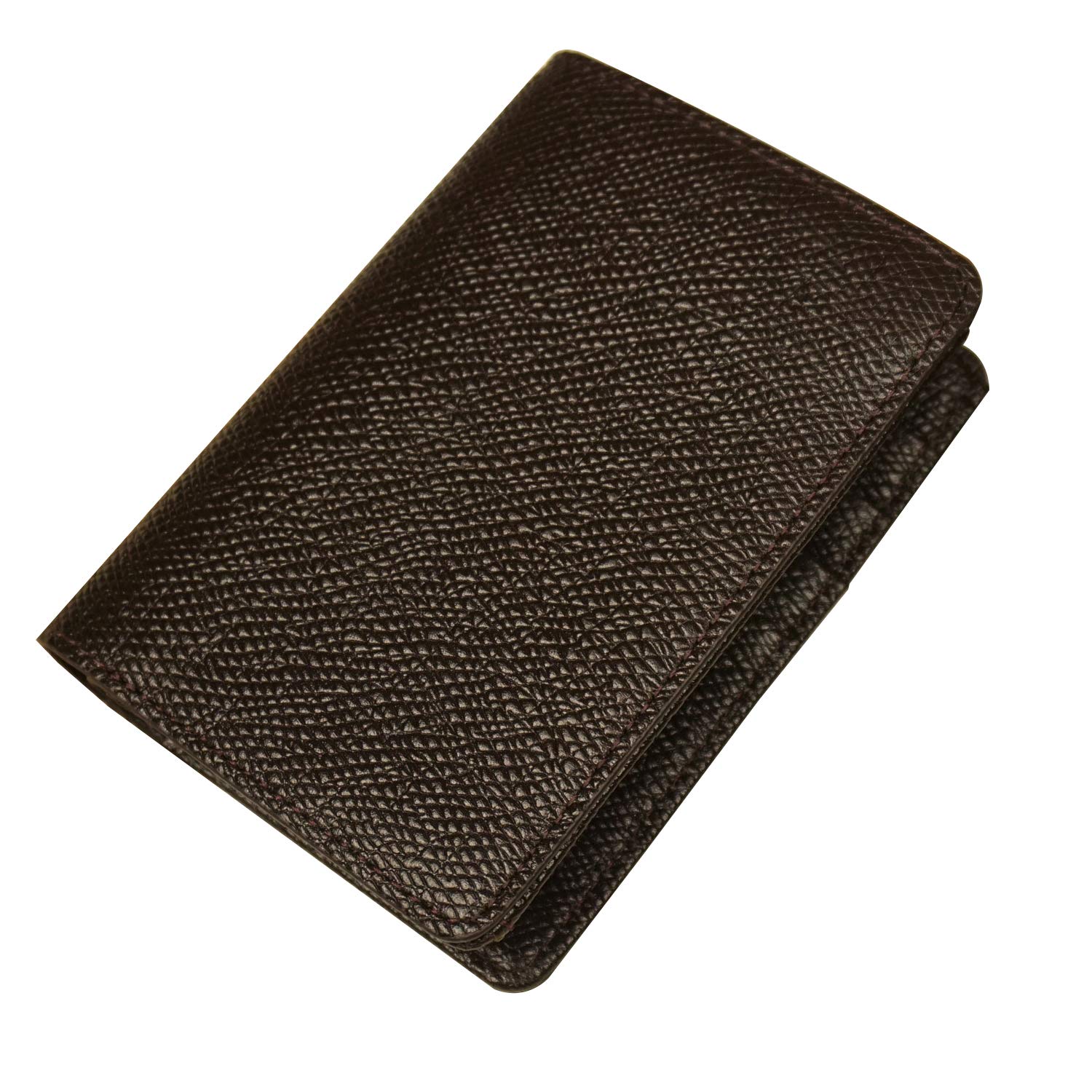 Premium Dark Brown Epsom Leather Wallet for Men - Genuine Full Grain Leather Bifold Wallet with RFID Protection | Slim Business & Travel Wallet | Perfect Gift for Dad, Husband & Graduates
