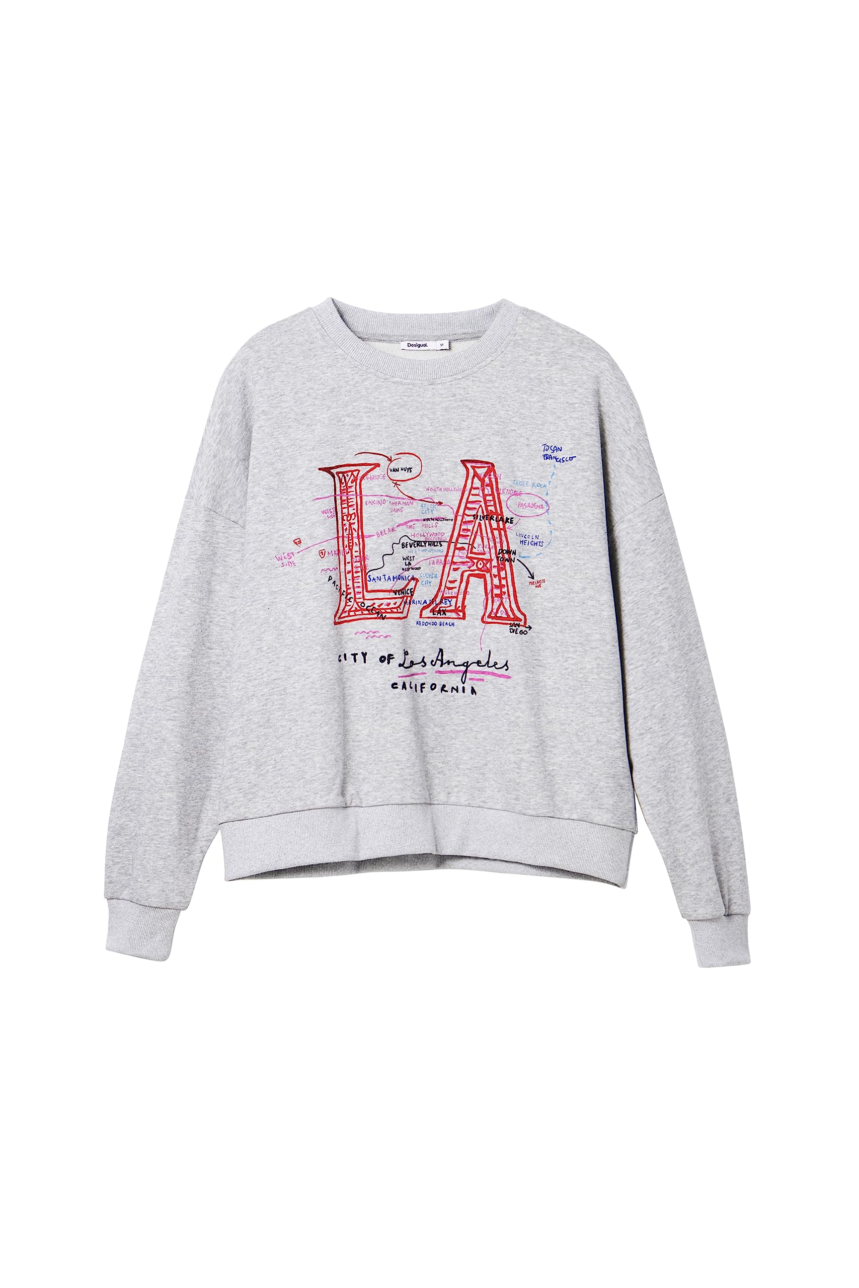 Desigual Women's Long Sleeve Knit Sweater - Cozy Pullover for Fall & Winter - Perfect for Casual Outfits, Office Wear & Holiday Gatherings