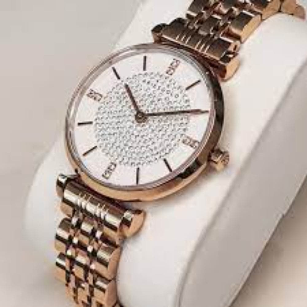 Aries Gold Vigoureux L 5039Z RG W Women's Luxury Watch - Elegant Rose Gold Timepiece for Women, Perfect for Office, Parties & Special Occasions