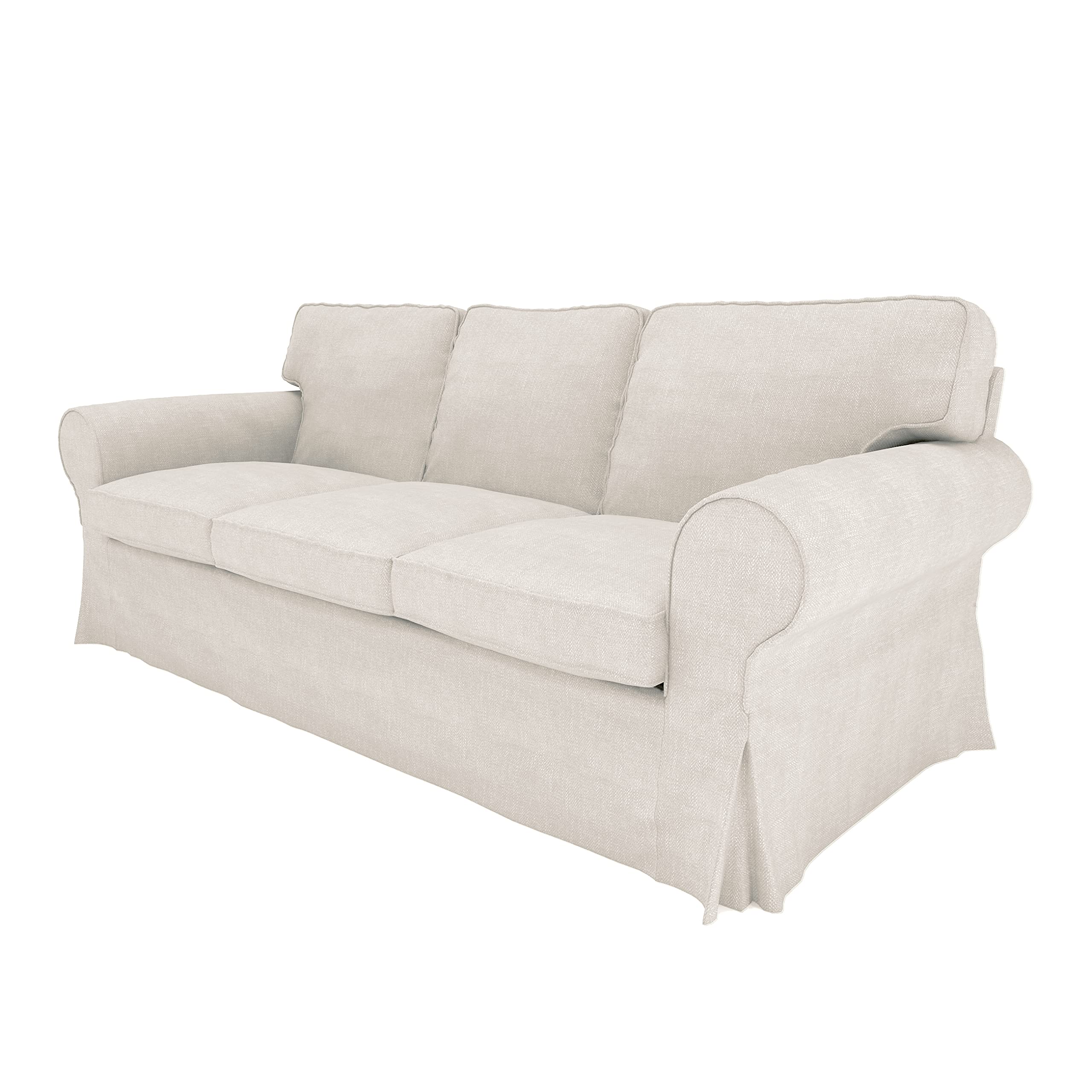 BACoverZone EKTORP 3-Seat Sofa Cover - Compatible with IKEA Ektorp Couch, Washable Slipcover for Pets, Kids & Family Protection (KT-4) - Perfect for Living Room, Family Room & Pet-Friendly Homes