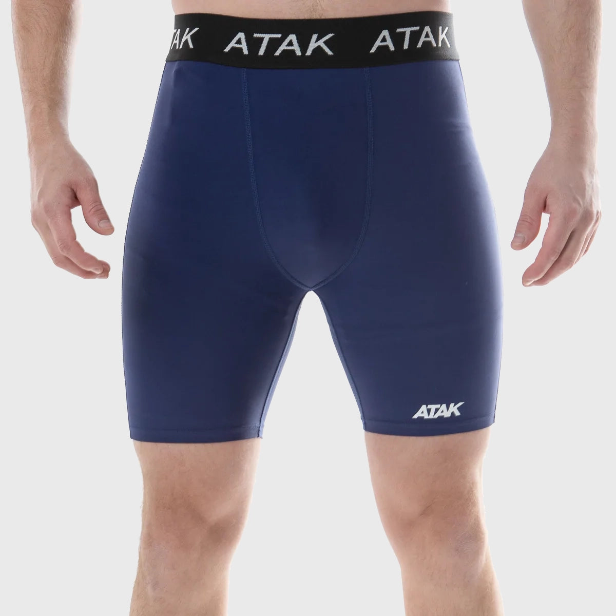 Atak Sports Kids Compression Shorts for Boys & Girls - Moisture Wicking Athletic Underwear - Navy Blue - Perfect for Running, Soccer & Basketball Training