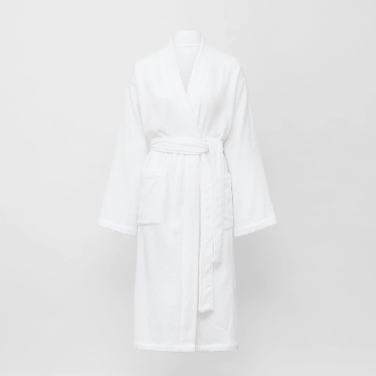 Sheridan White Bath Robe - Soft & Luxurious Cotton Terry Cloak for Spa, Hotel & Home Relaxation