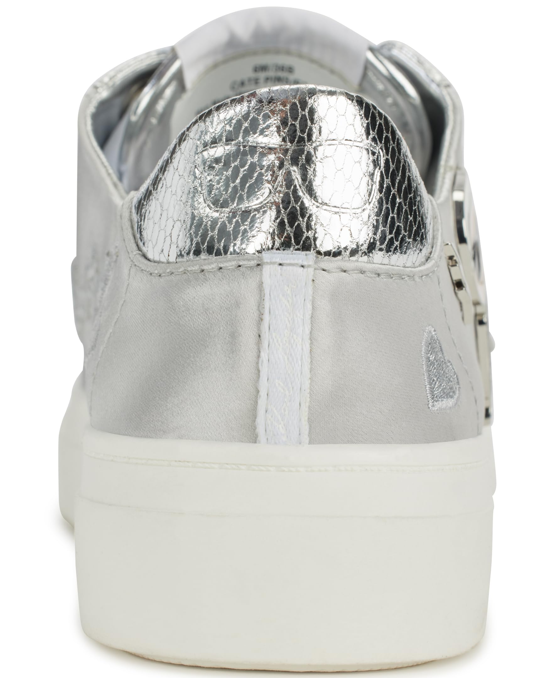 Karl Lagerfeld Paris Women's Cate Pins Sneakers - Fashionable White Leather Low-Top Lace-Up Shoes for Casual Wear & Street Style
