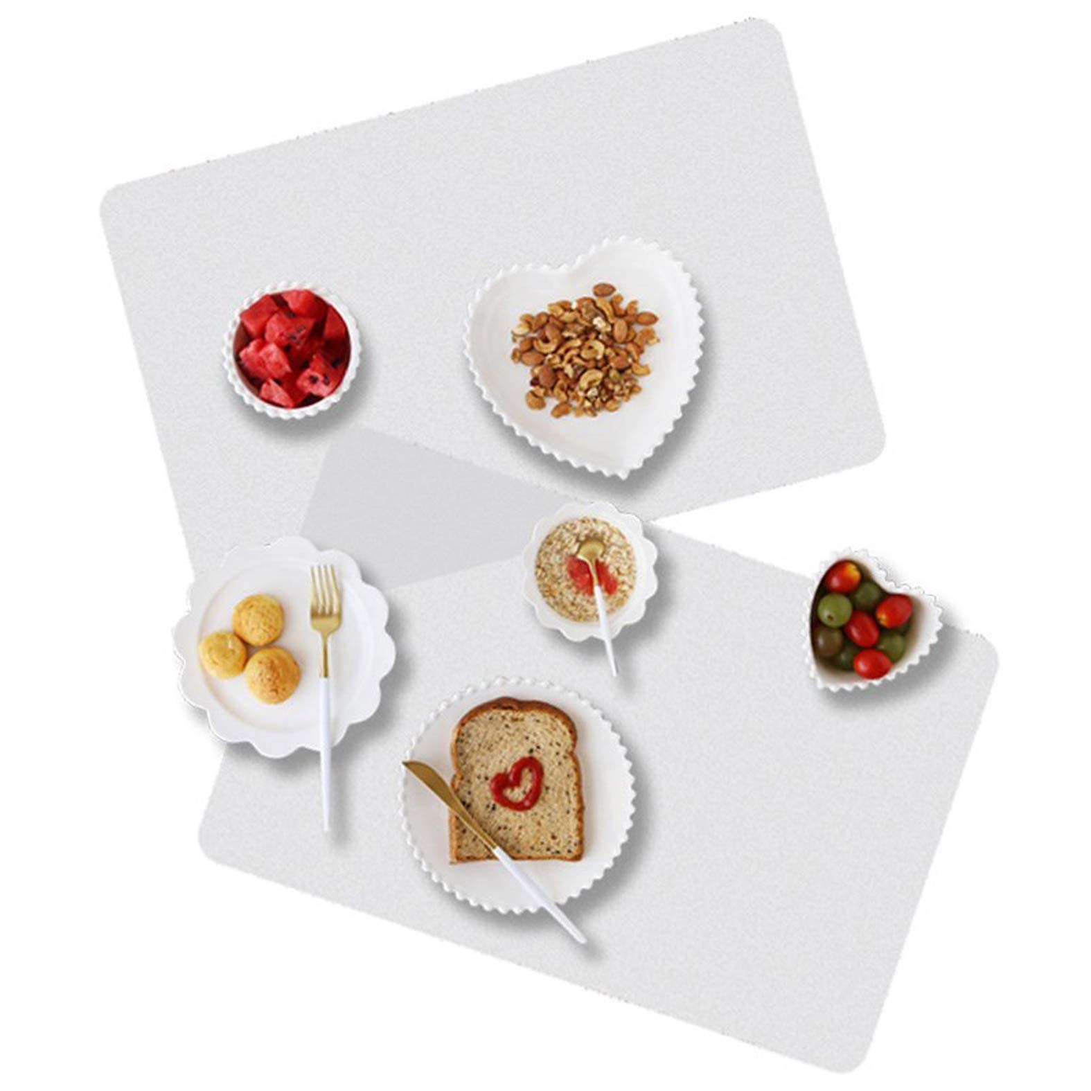 6-Pack Clear Plastic Placemats - Translucent, Washable & Heat-Resistant Table Mats for Dining & Kitchen | Perfect for Everyday Meals, Parties & Home Decor