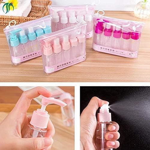MAX HOME Plastic Travel Cosmetic Bottles Set - Leak-Proof Squeeze Spray Bottles for Makeup, Skincare & Toiletries | Portable Liquid Containers for Shampoo, Lotion & Essential Oils | Perfect for Travel, Gym & Home Use