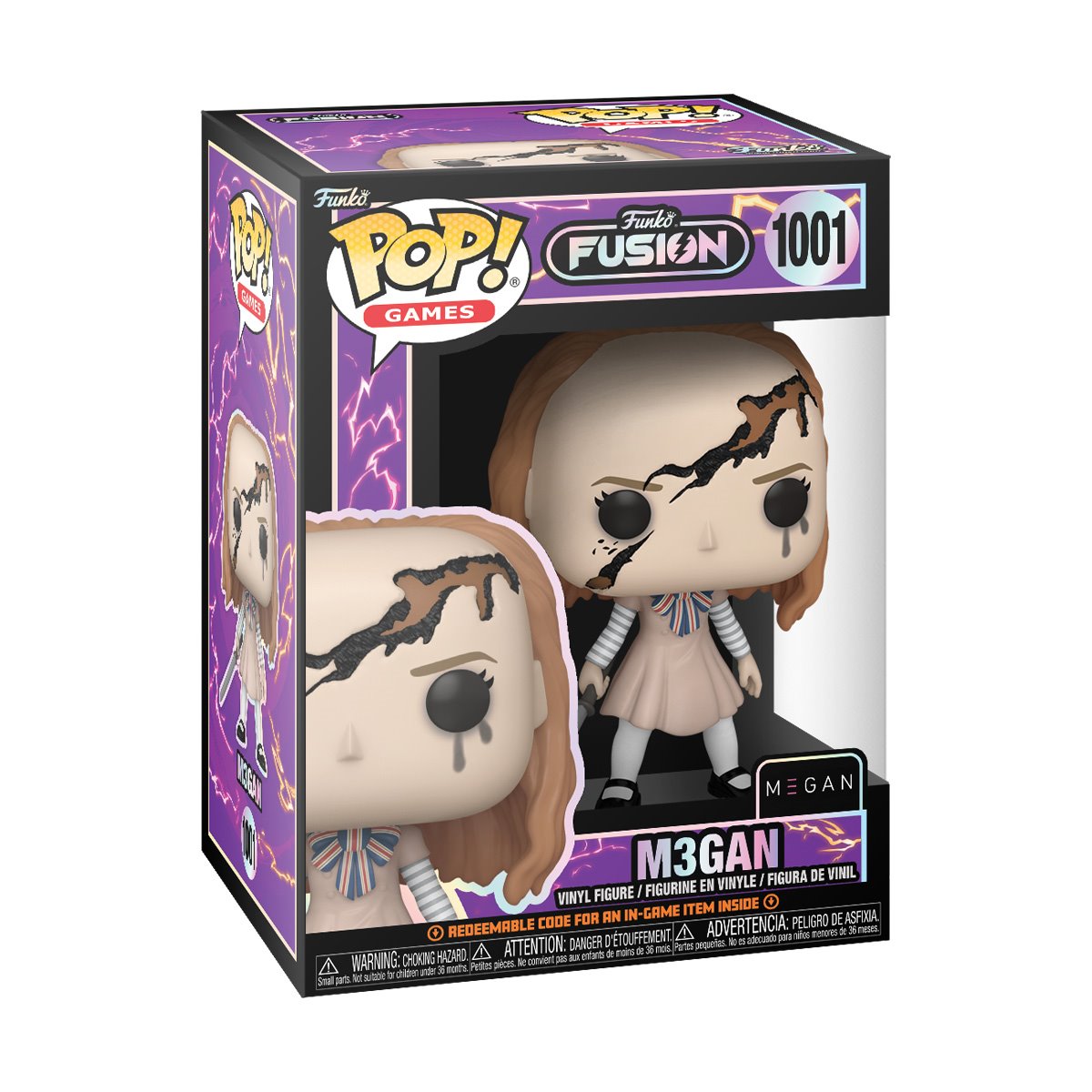 M3GAN Funko Pop! Vinyl Figure #1001 - Collectible Movie Character Toy for Horror Fans | Perfect for Display, Gifts, and Pop Culture Collections