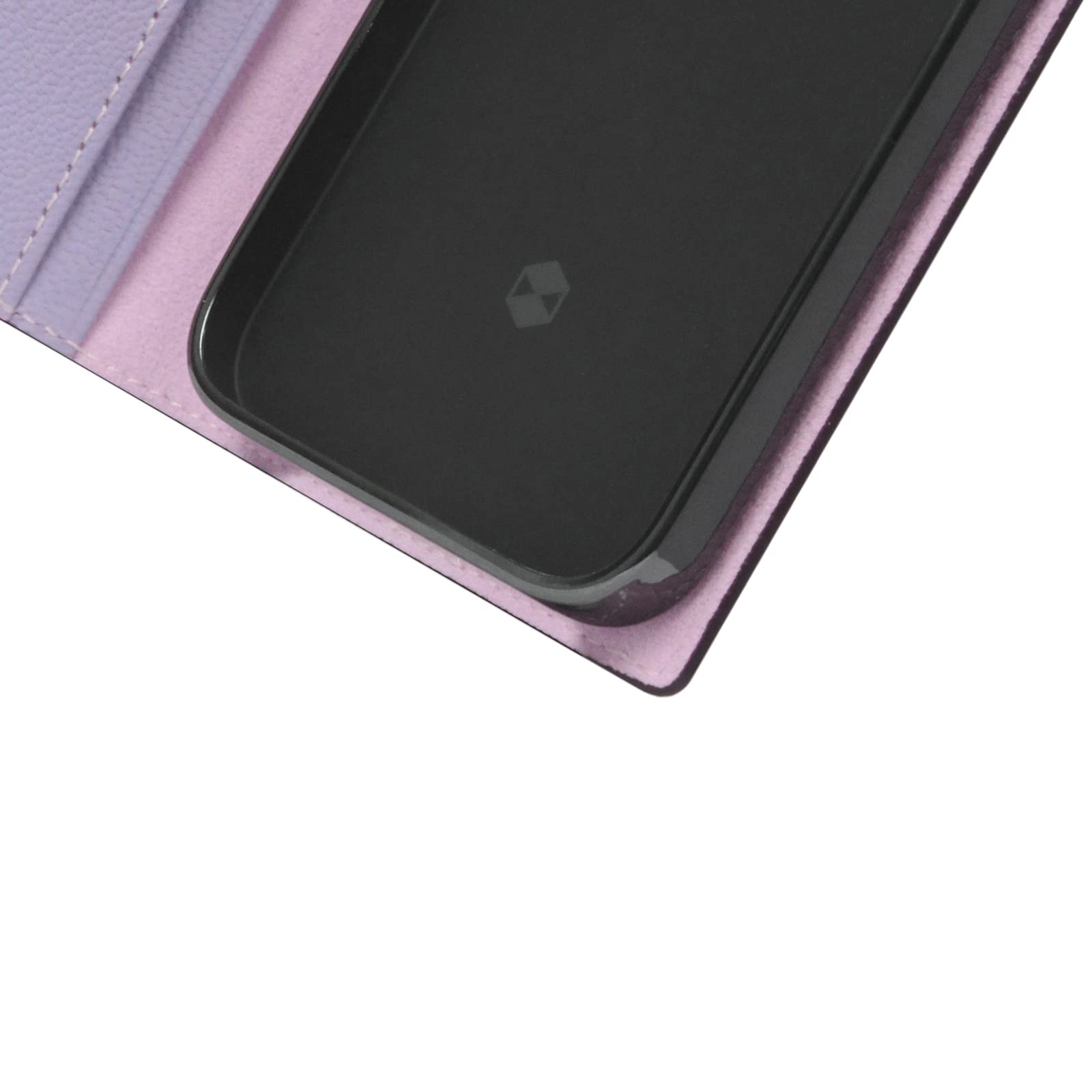 Premium D9 French Chevere Sully Leather Wallet Case for iPhone 12 Pro Max – Handcrafted Diary Style with Card Slots & Side Cash Pocket | Gift Box Included (Lavender) | Perfect for Everyday Use, Travel & Gifting