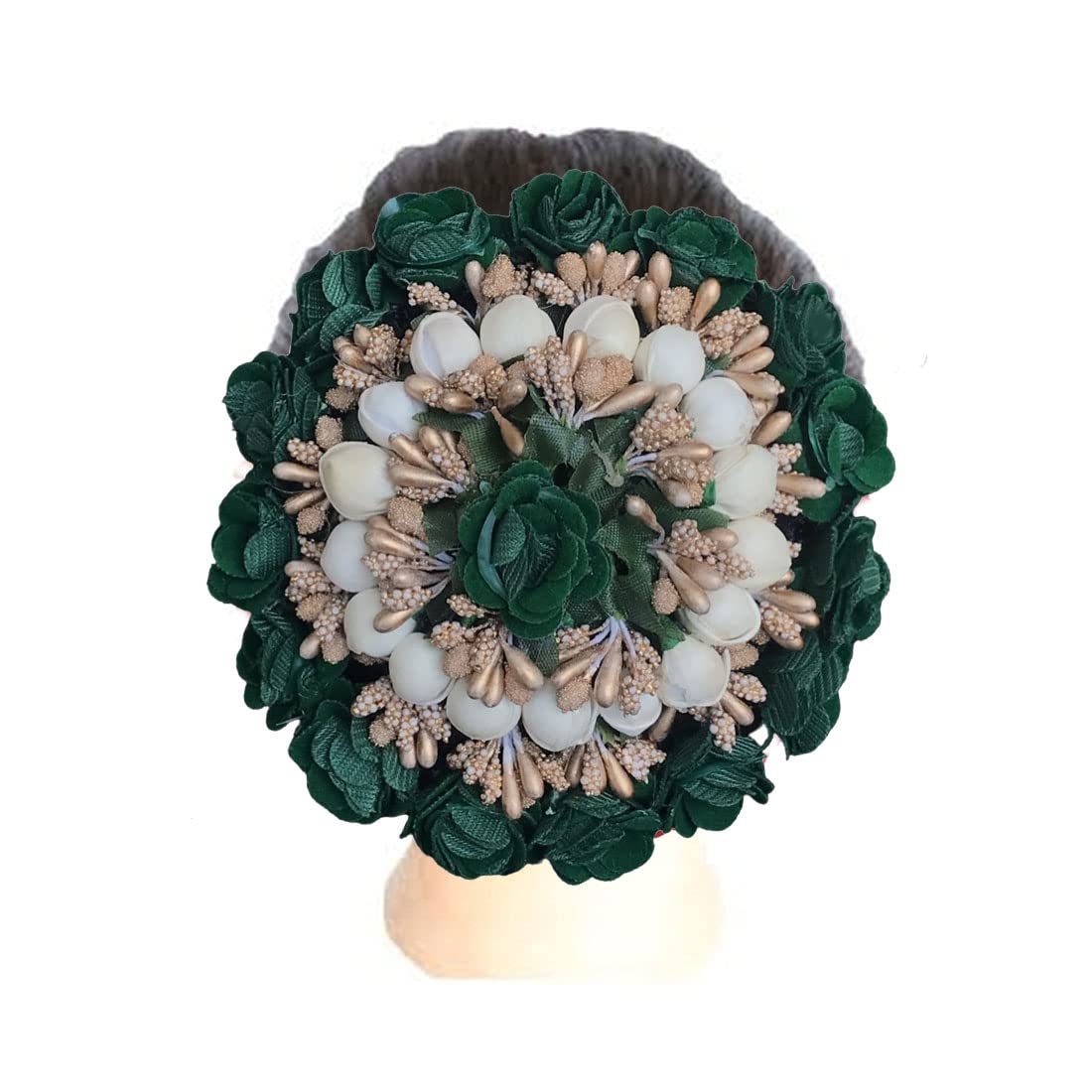 Arooman™ Bridal Hair Juda Bun & Gajra Hair Accessories for Women & Girls - Multicolor Pack of 2 - Perfect for Weddings, Parties & Indian Traditional Events
