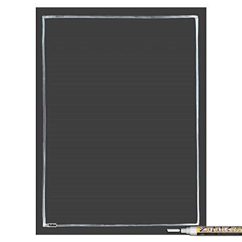Lined Chalkboard With White Marker