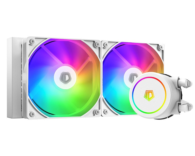 ID Cooling FX240 ARGB 240mm All-in-One Liquid CPU Cooler - High Performance RGB Cooling for Gaming PCs & Workstations