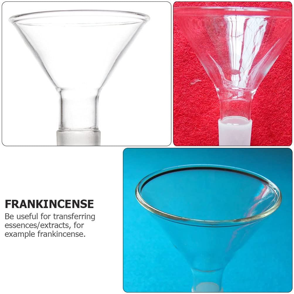 1pc High-Temperature Resistant Glass Triangular Funnel - Lab Equipment for Filtering, Filling & Transferring Liquids - Perfect for Chemistry Experiments, Essential Oils & DIY Projects