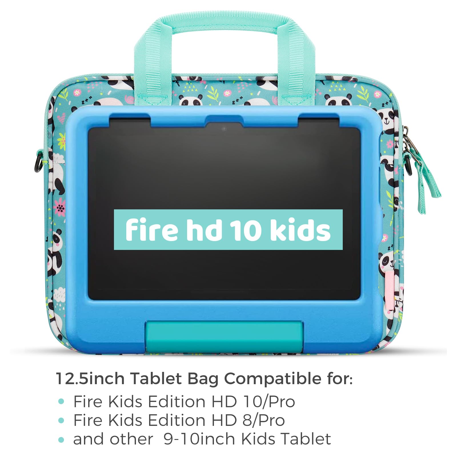 Choco Mocha Kids Tablet Sleeve Bag for Boys & Girls (10-12.5 Inch) - Protective Case for iPad, Kindle, Samsung Tablets - Perfect for School, Travel & Home Use