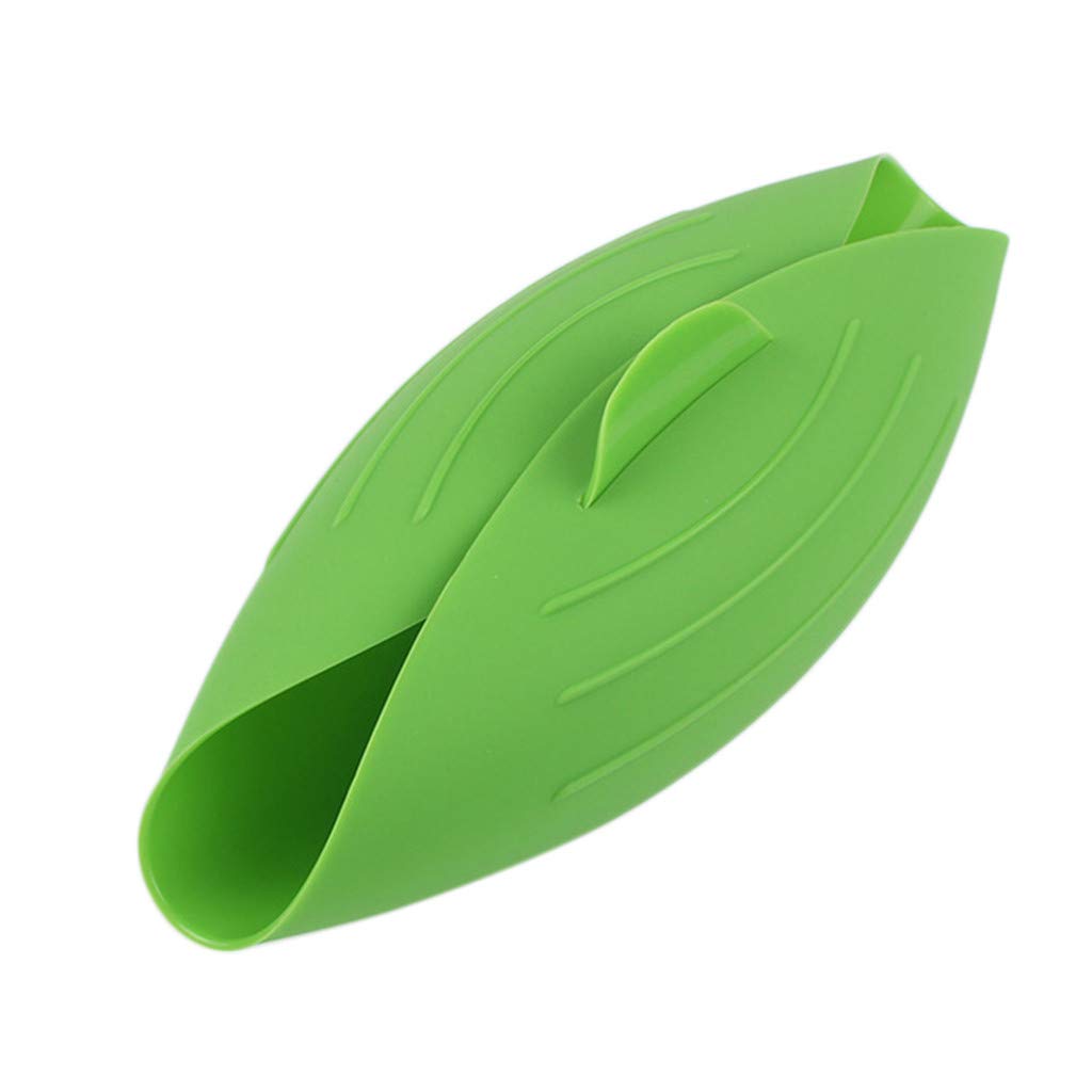 Green Microwave Bread Steamer for Fish & Vegetables - Home Kitchen Use
